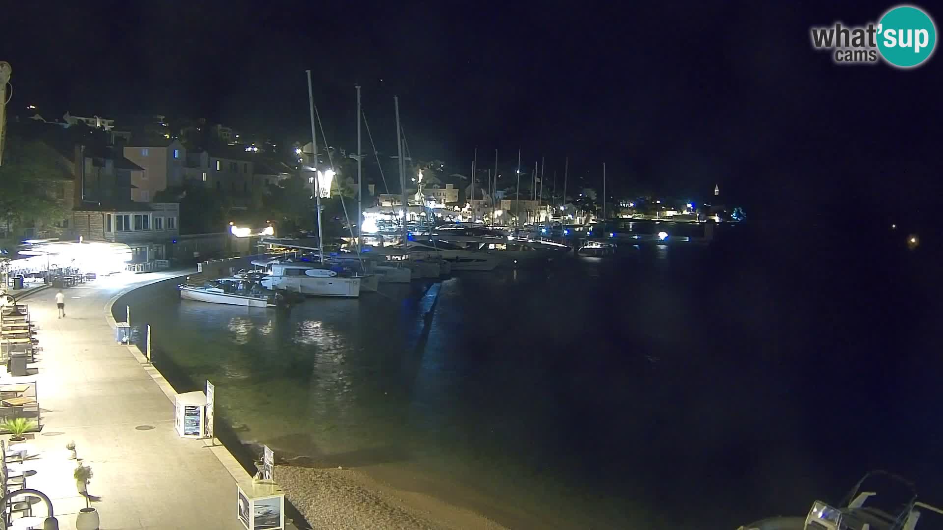 Spletna kamera Bol – Center mesta in marina v živo