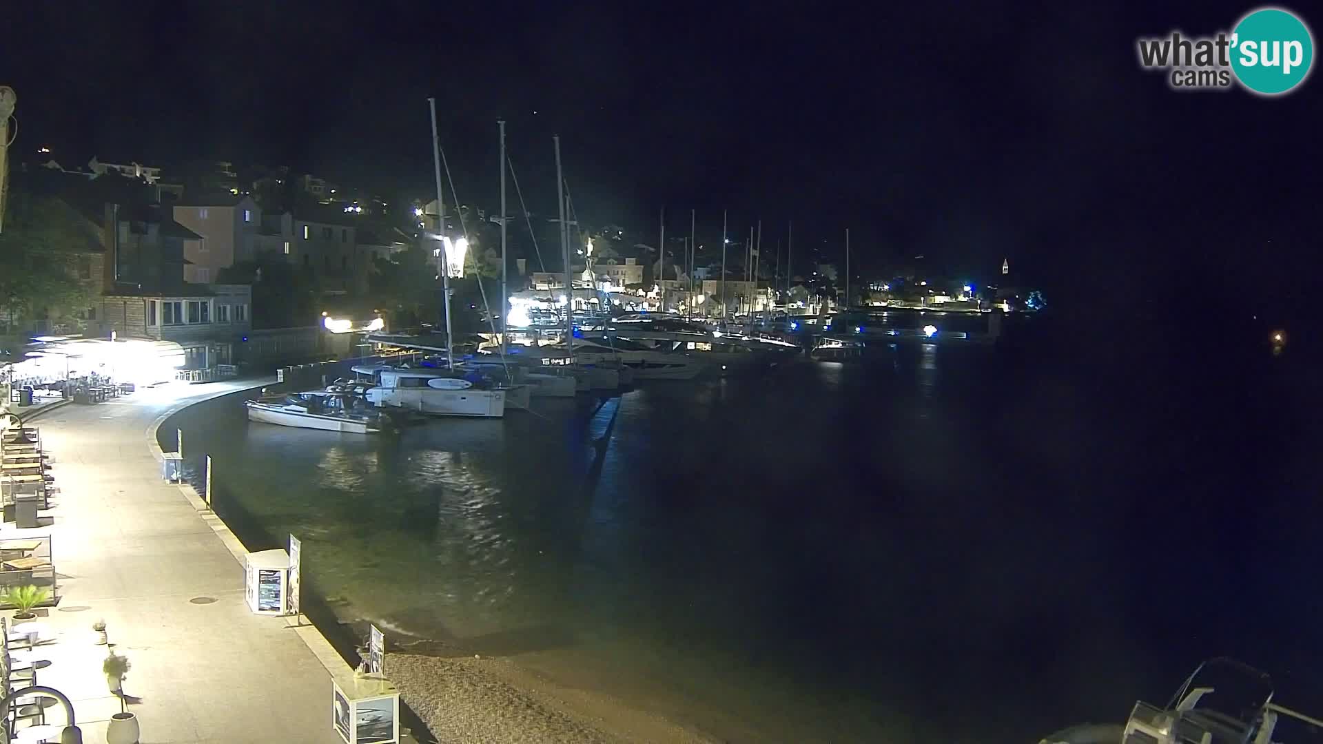 Webcam Bol Centre-Ville & Marina – Vue en direct depuis Bol, île de Brač