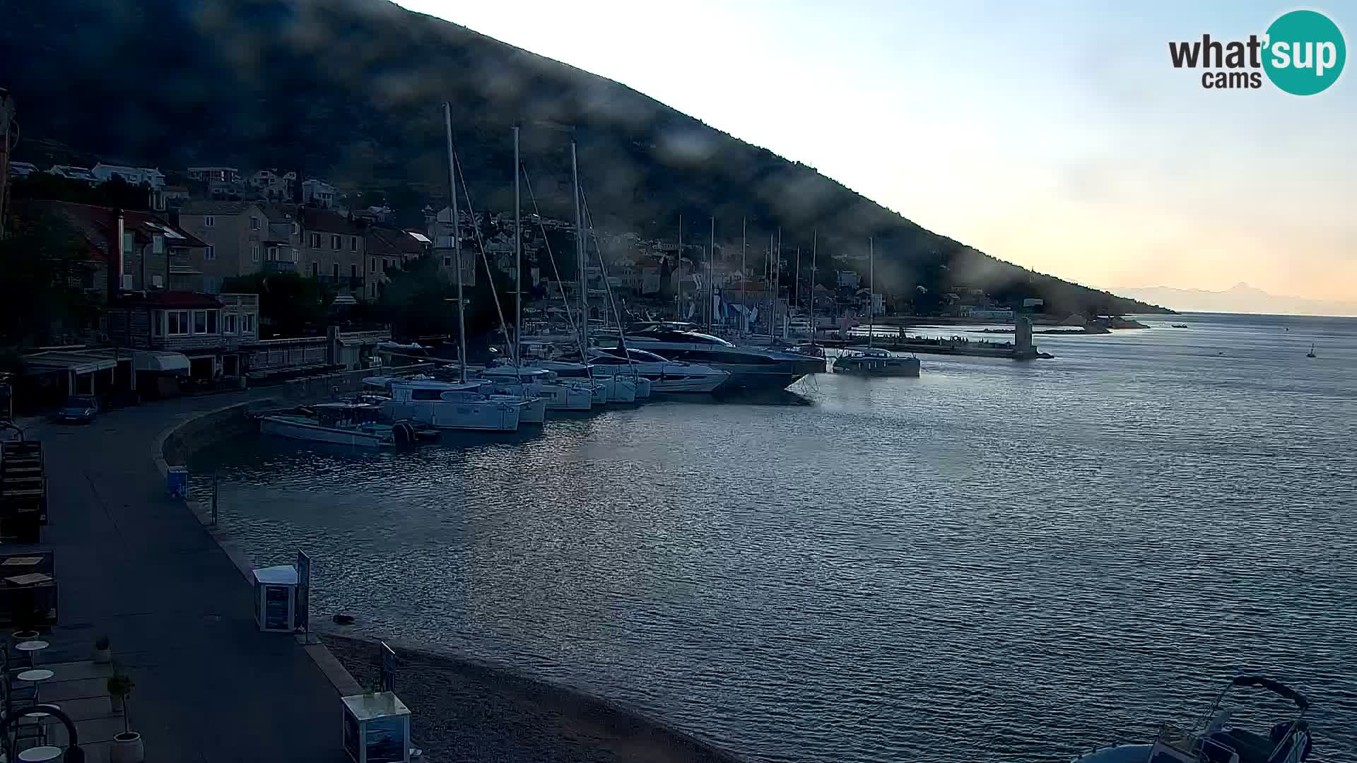 Webcam Bol Centre-Ville & Marina – Vue en direct depuis Bol, île de Brač