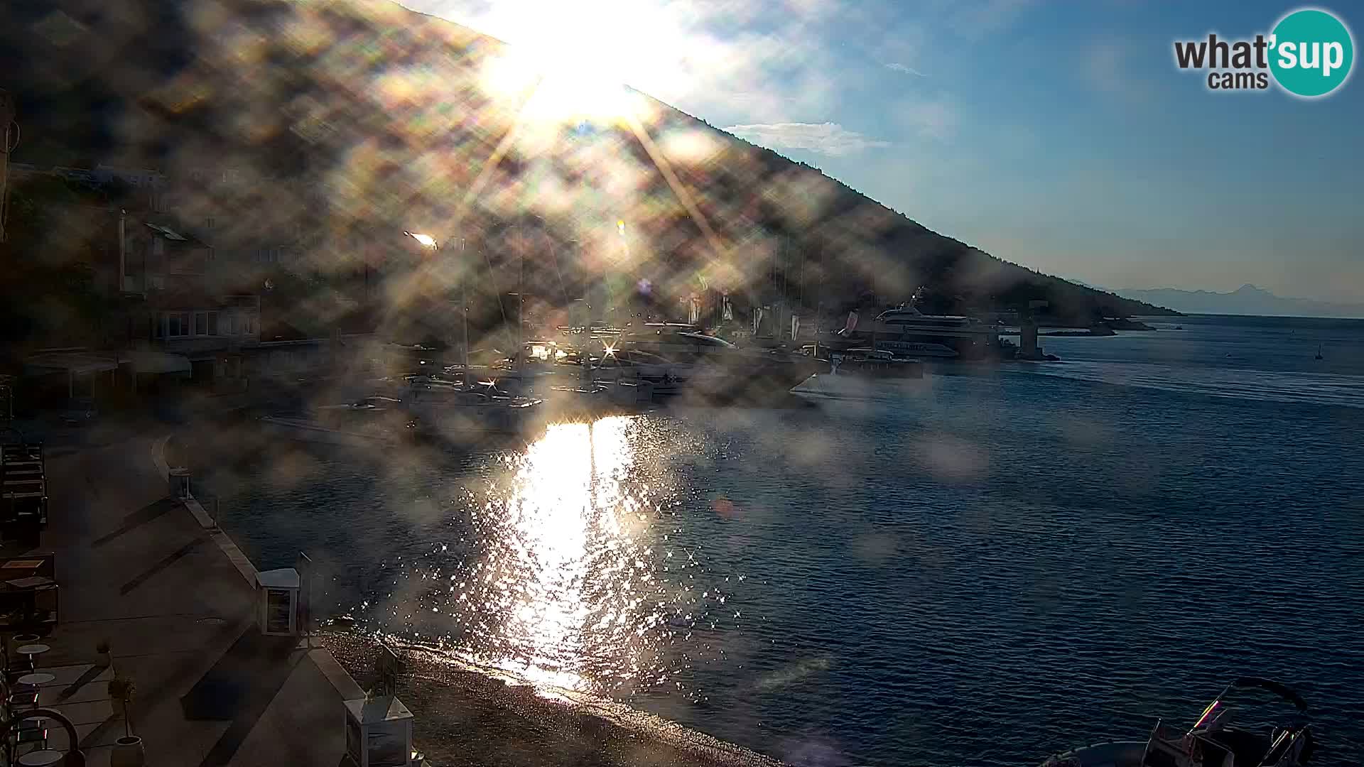 Webcam Bol Hafen & Ortszentrum – Liveblick aus Bol auf der Insel Brač