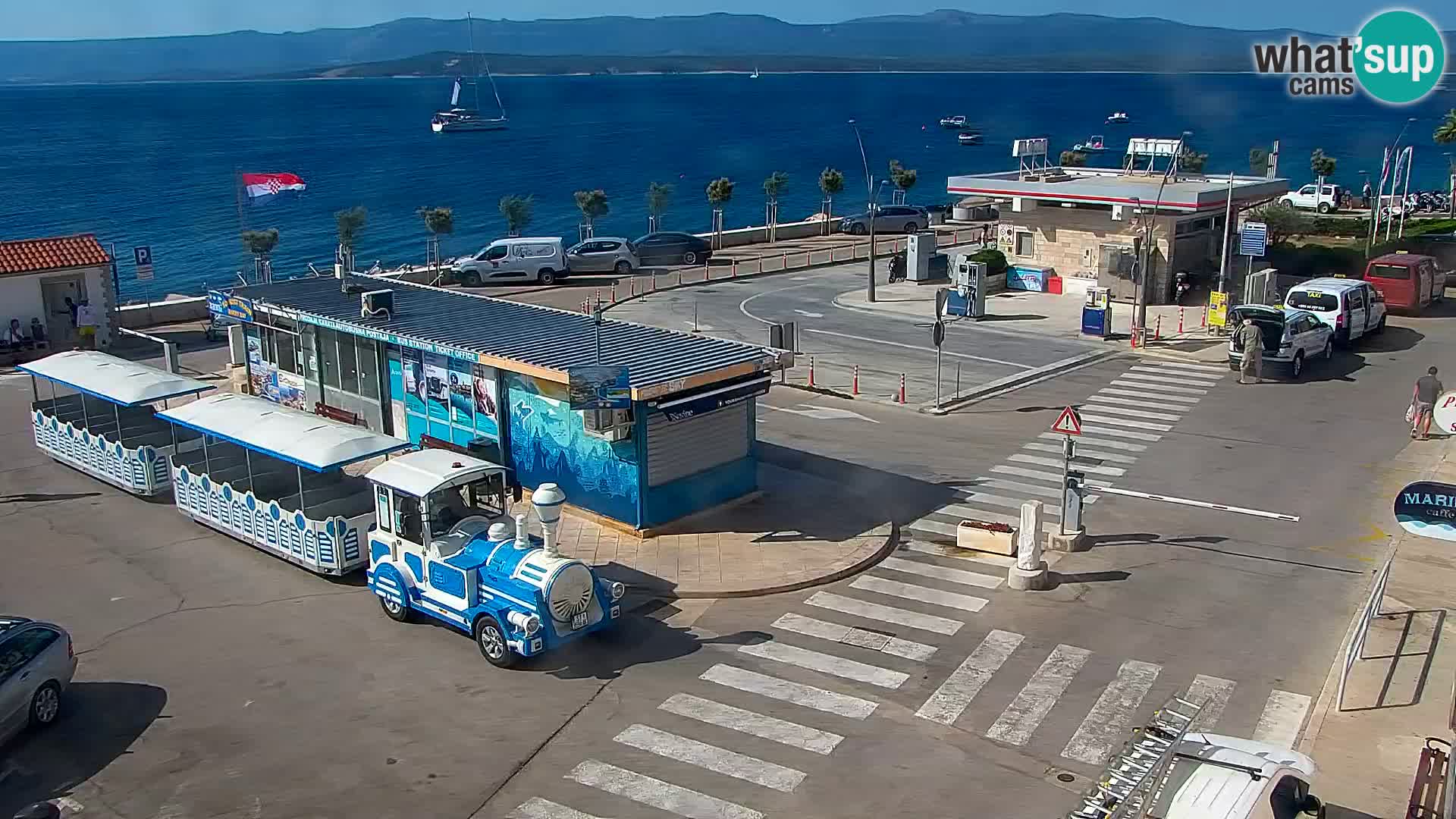 Webcam Bol Centro e Marina – Vista live dal porto di Bol