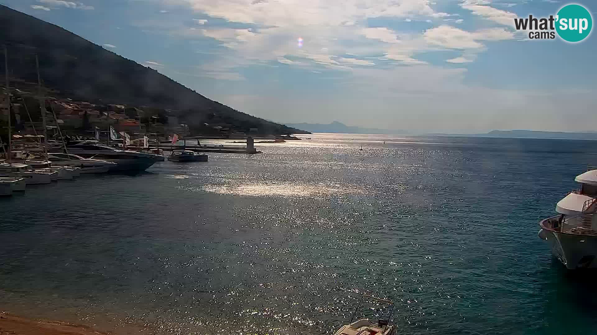 Webcam Bol centre-ville & marina – Vue en direct depuis Bol, île de Brač