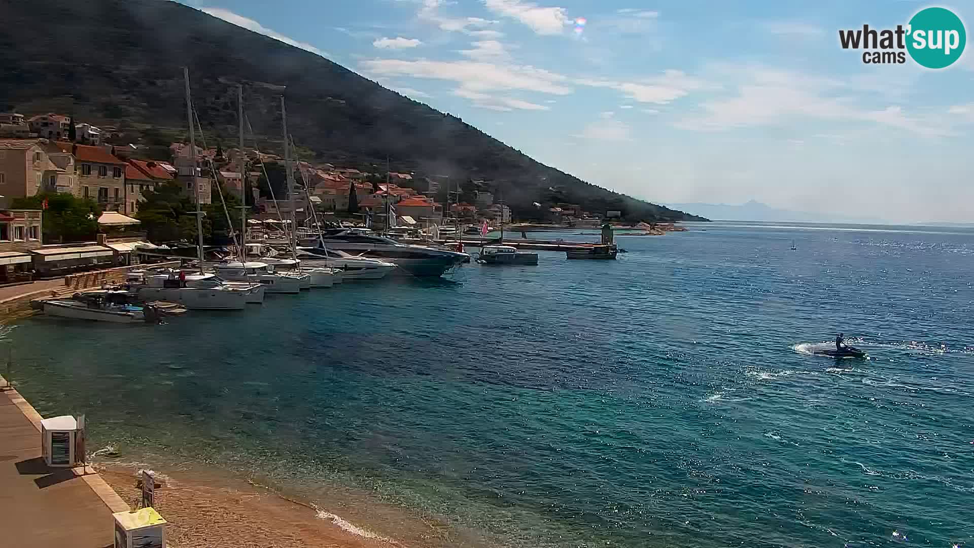 Webcam Bol centre-ville & marina – Vue en direct depuis Bol, île de Brač