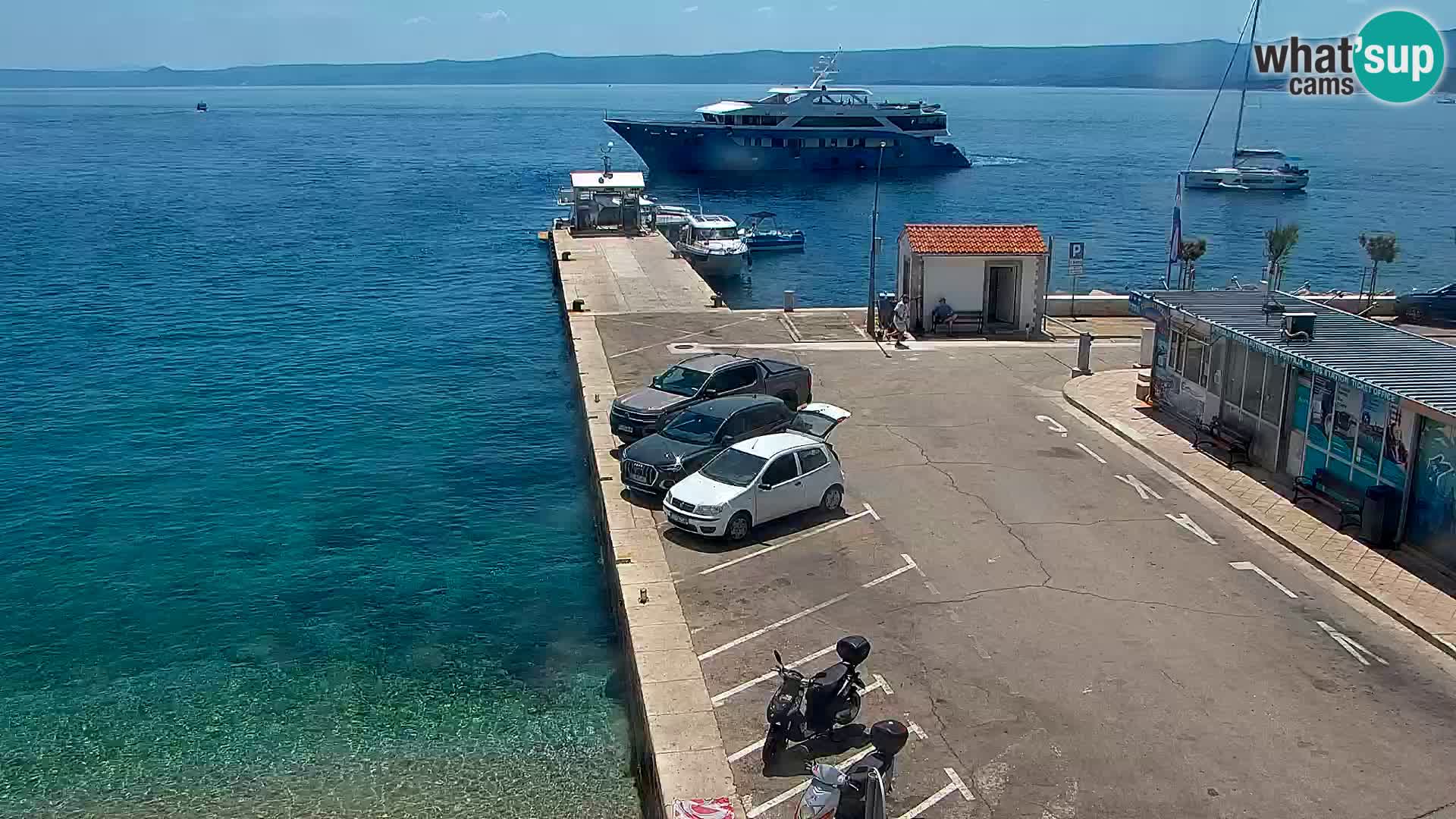 Webcam Bol Centre-Ville & Marina – Vue en direct depuis Bol, île de Brač