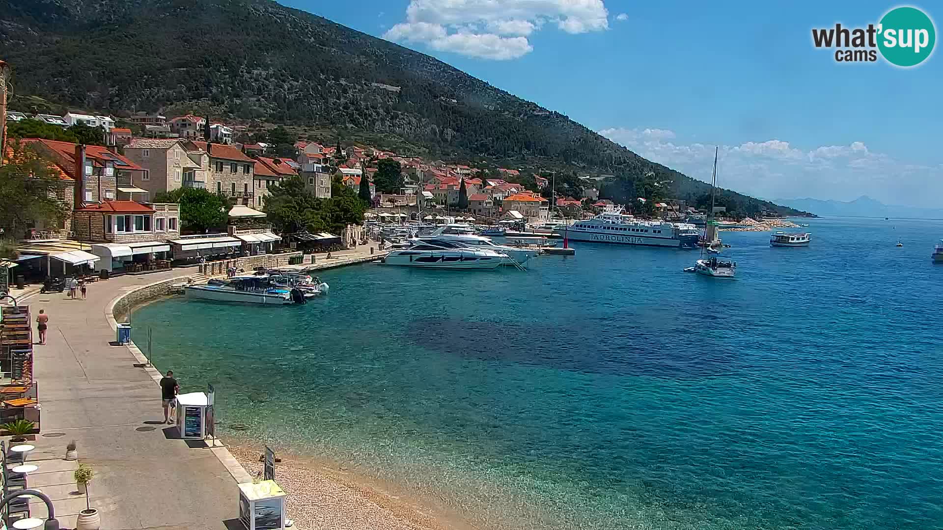 Webcam Bol Hafen & Ortszentrum – Liveblick aus Bol auf der Insel Brač