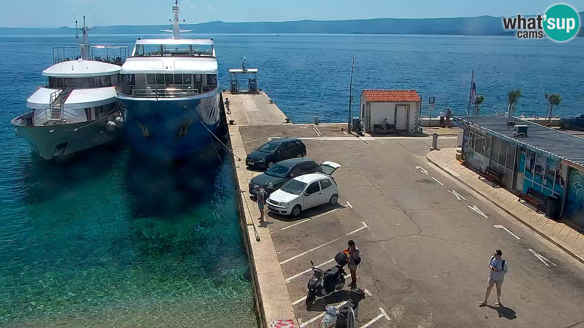 Webcam Bol centre-ville & marina – Vue en direct depuis Bol, île de Brač