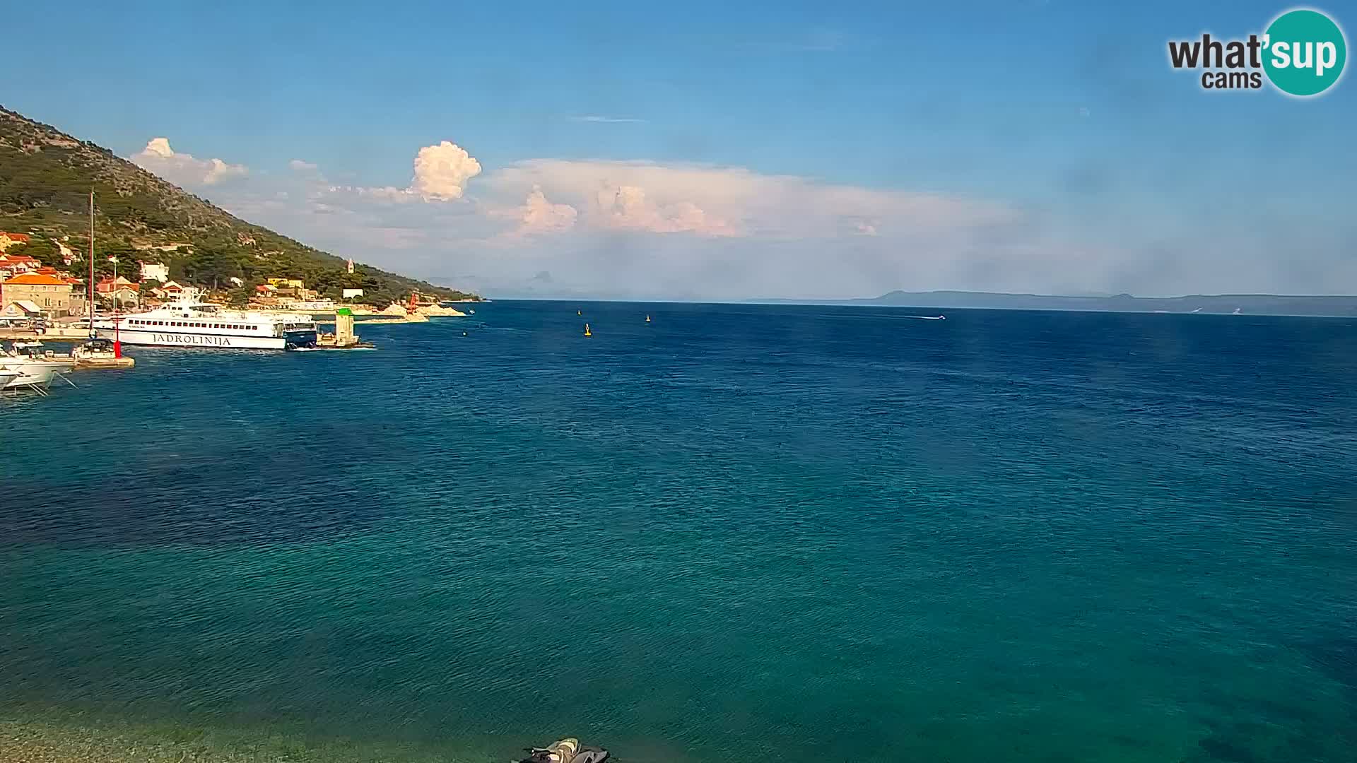 Webcam Bol centre-ville & marina – Vue en direct depuis Bol, île de Brač