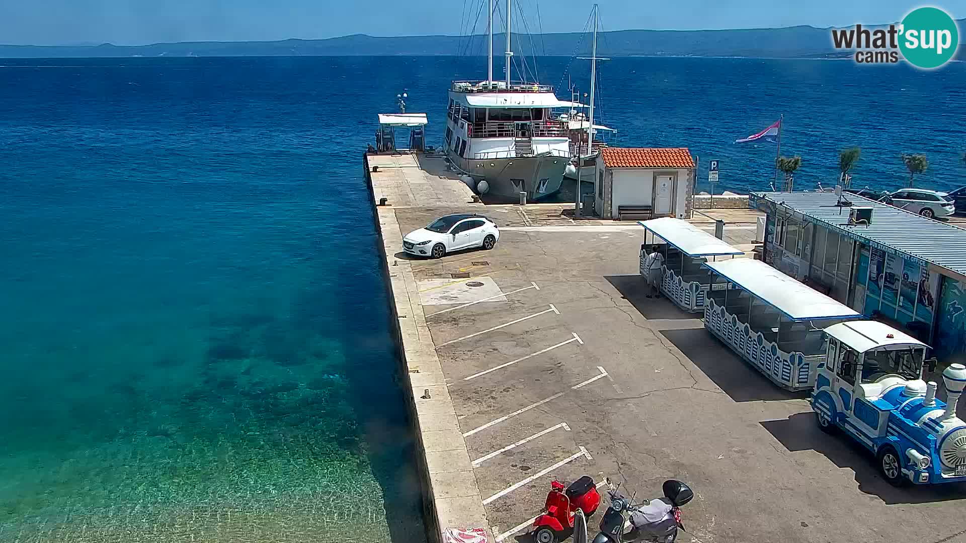 Webcam Bol Centre-Ville & Marina – Vue en direct depuis Bol, île de Brač