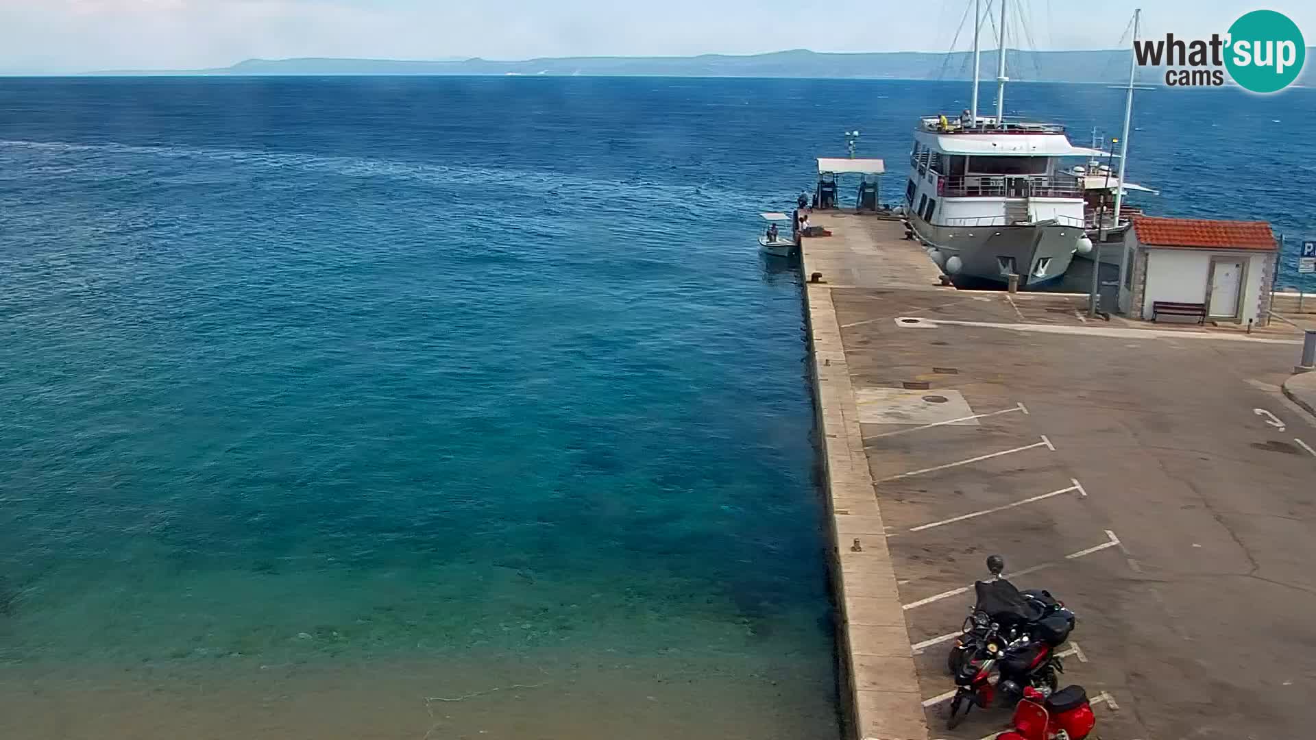 Webcam Bol centre-ville & marina – Vue en direct depuis Bol, île de Brač