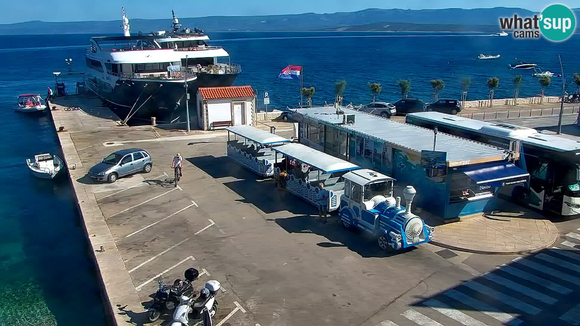 Webcam Bol centre-ville & marina – Vue en direct depuis Bol, île de Brač