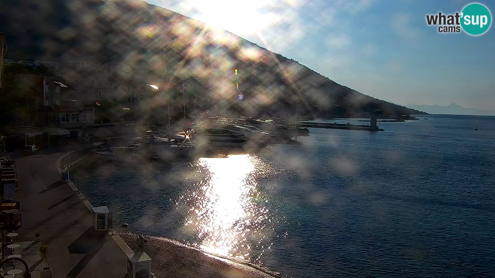 Webcam Bol centre-ville & marina – Vue en direct depuis Bol, île de Brač