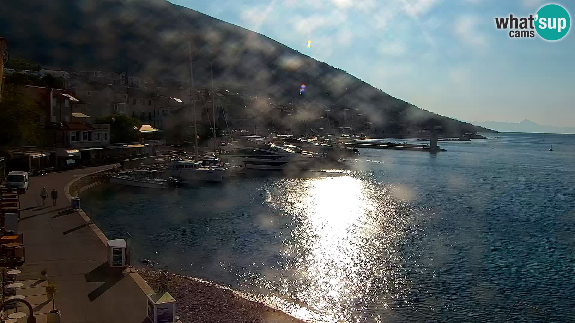 Webcam Bol centre-ville & marina – Vue en direct depuis Bol, île de Brač