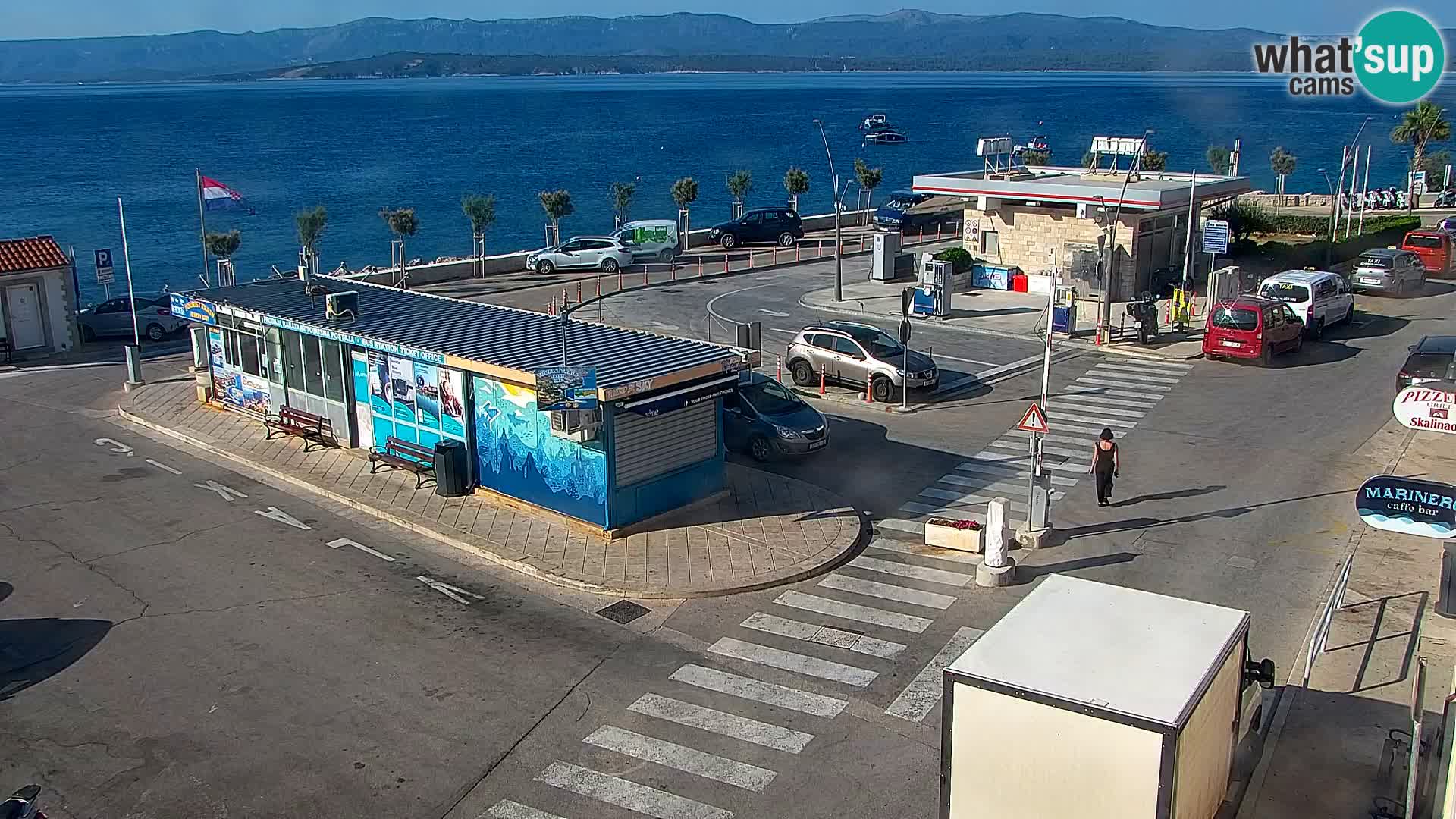 Webcam Bol Centre-Ville & Marina – Vue en direct depuis Bol, île de Brač