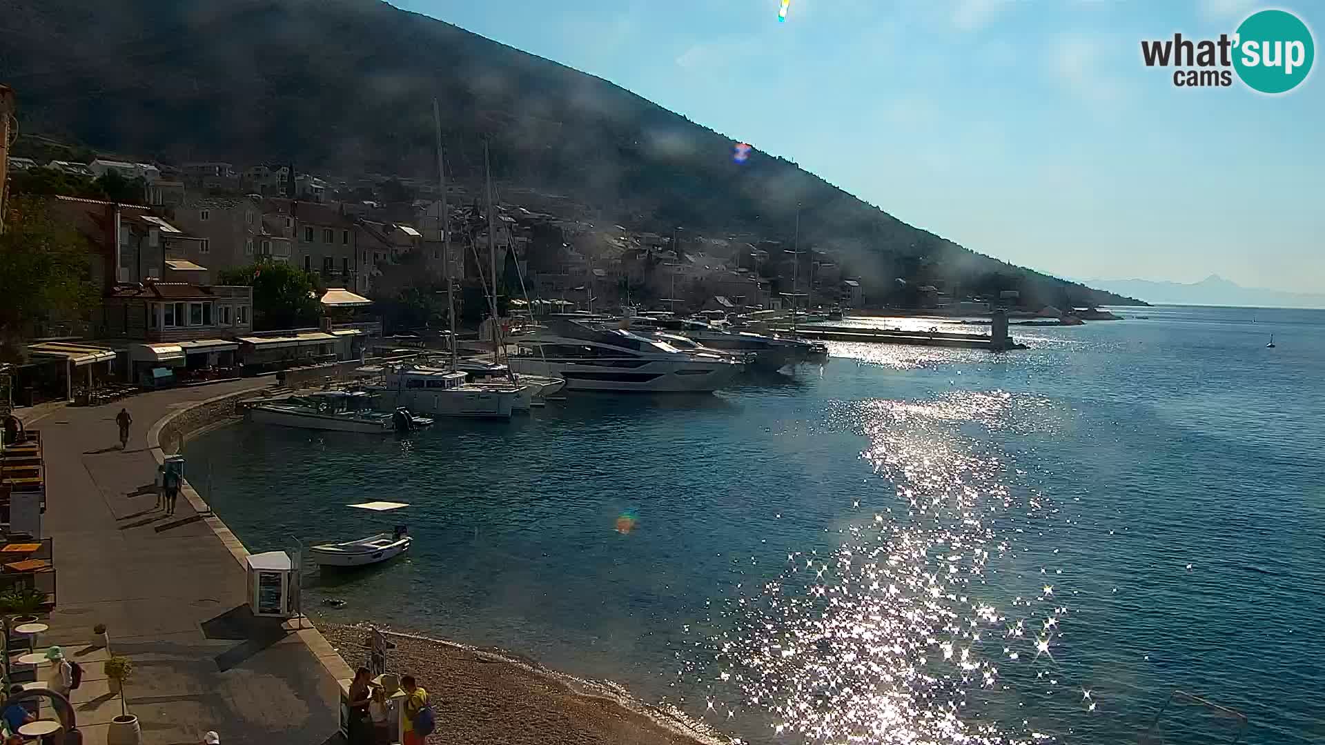 Webcam Bol centre-ville & marina – Vue en direct depuis Bol, île de Brač