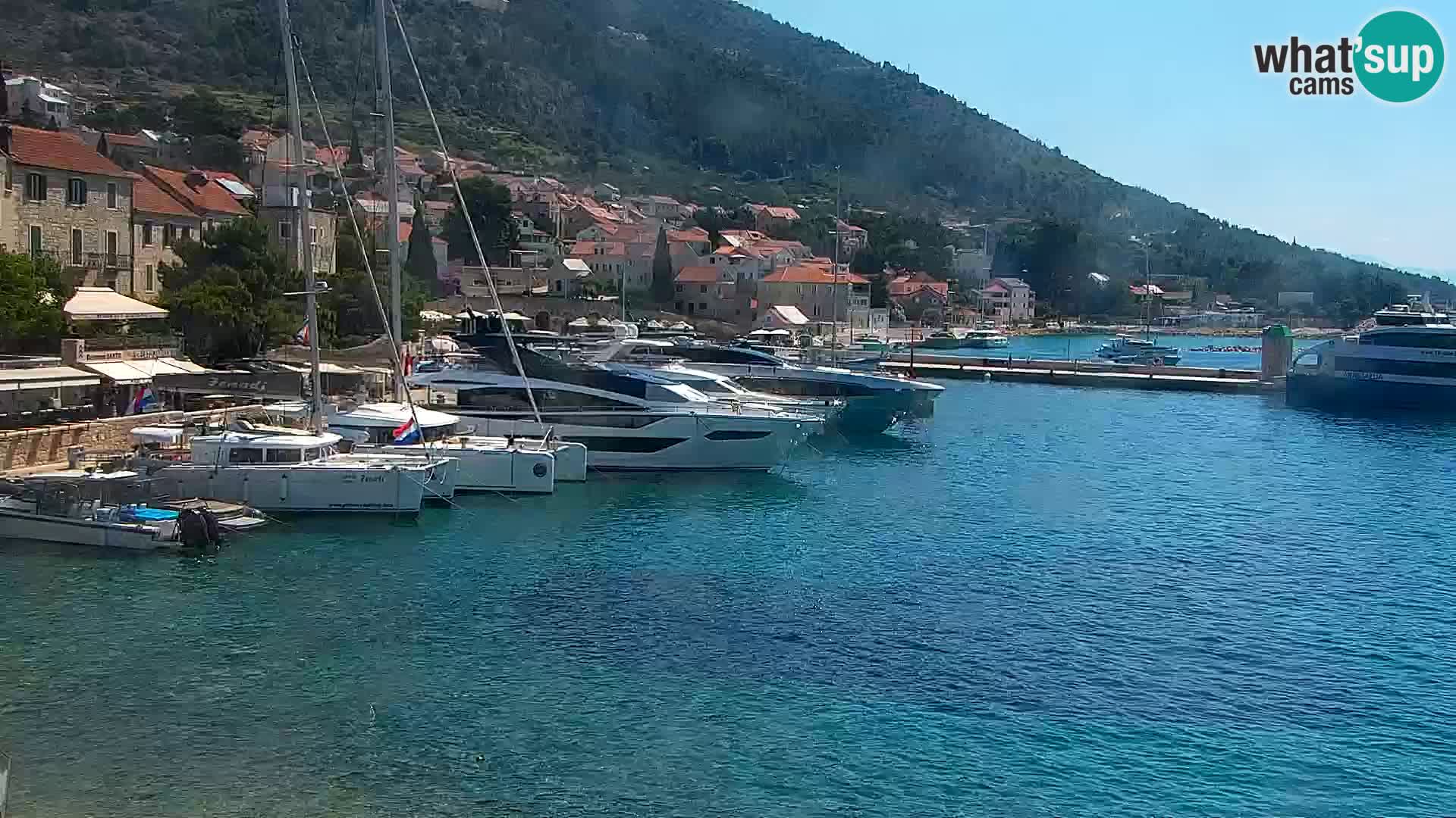 Webcam Bol Centre-Ville & Marina – Vue en direct depuis Bol, île de Brač