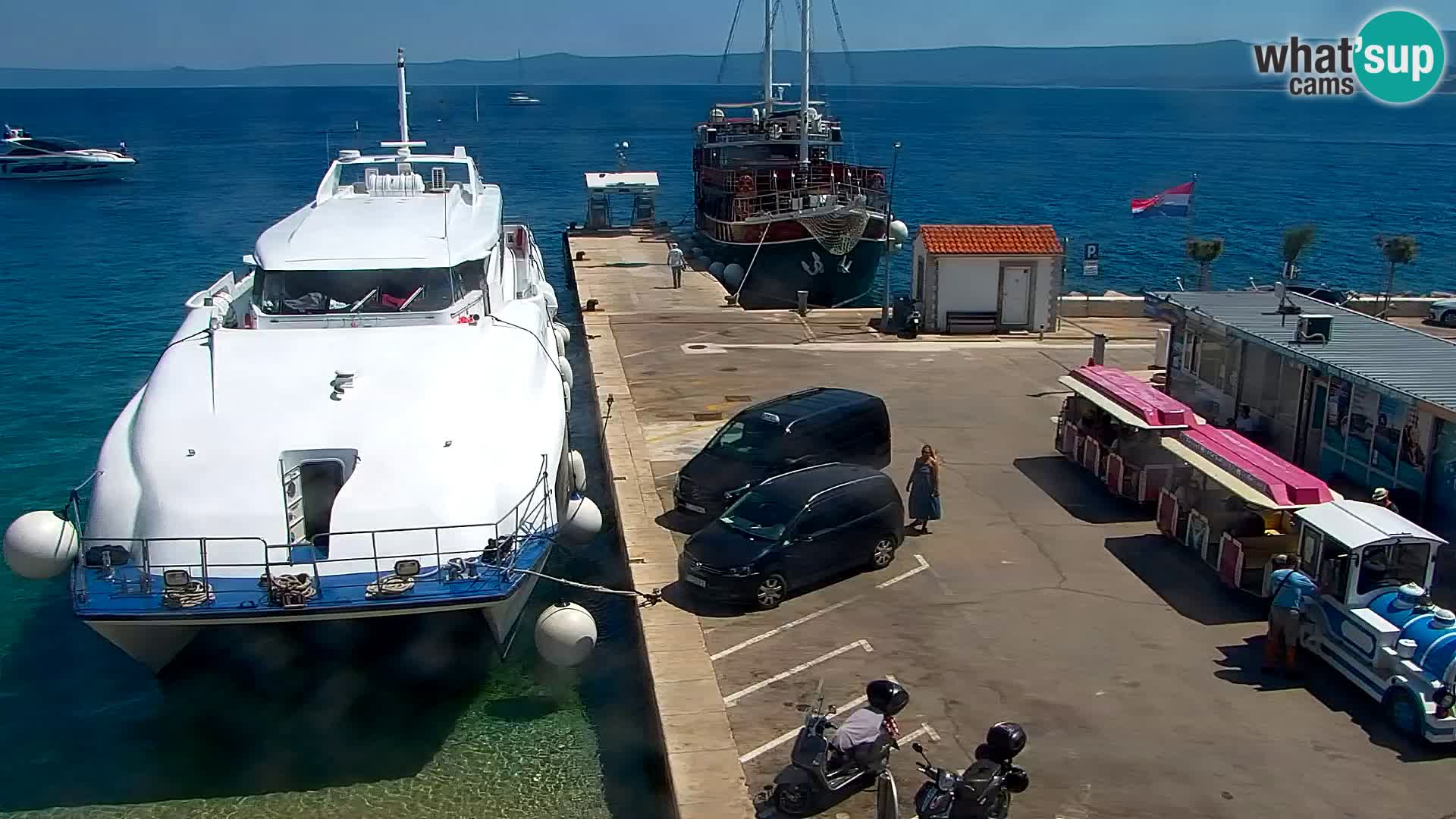 Webcam Bol Centre-Ville & Marina – Vue en direct depuis Bol, île de Brač