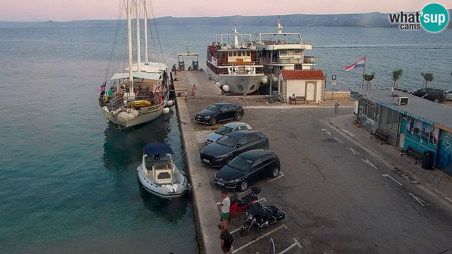 Webcam Bol Centre-Ville & Marina – Vue en direct depuis Bol, île de Brač