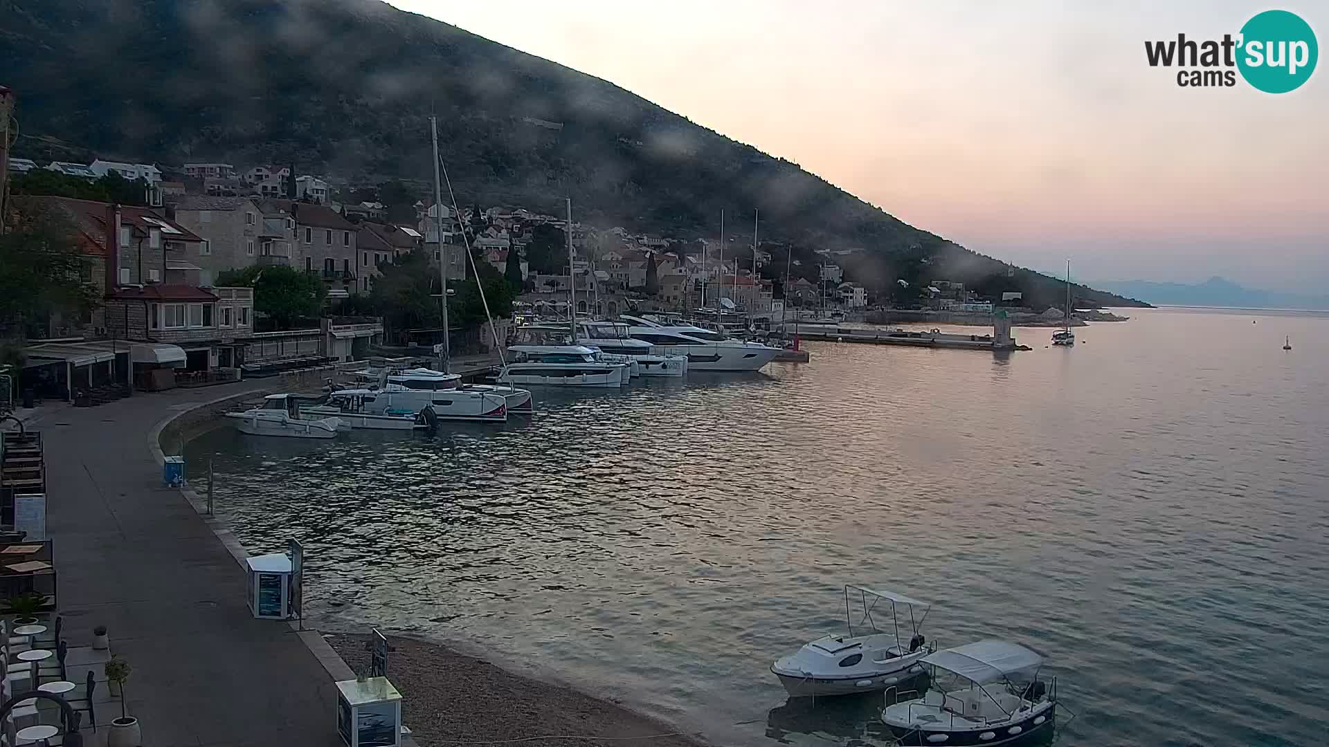 Webcam Bol centre-ville & marina – Vue en direct depuis Bol, île de Brač