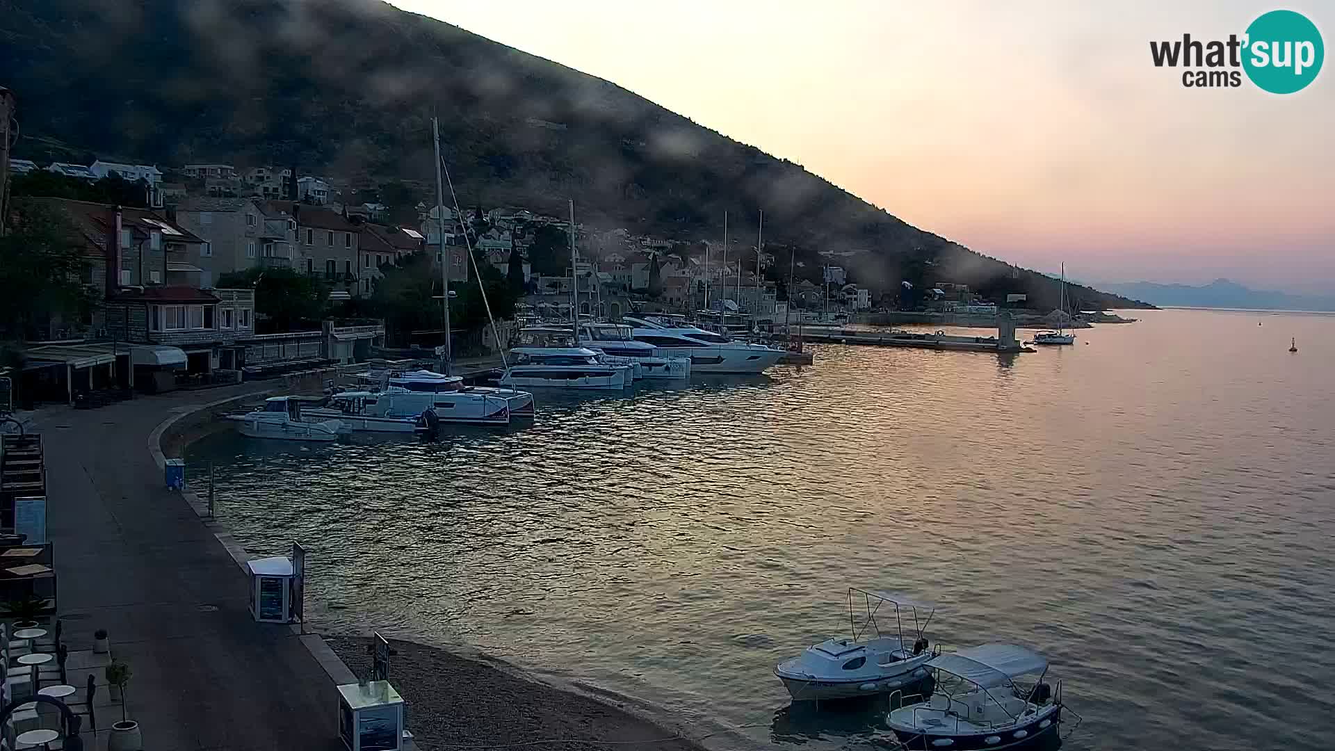 Webcam Bol centre-ville & marina – Vue en direct depuis Bol, île de Brač