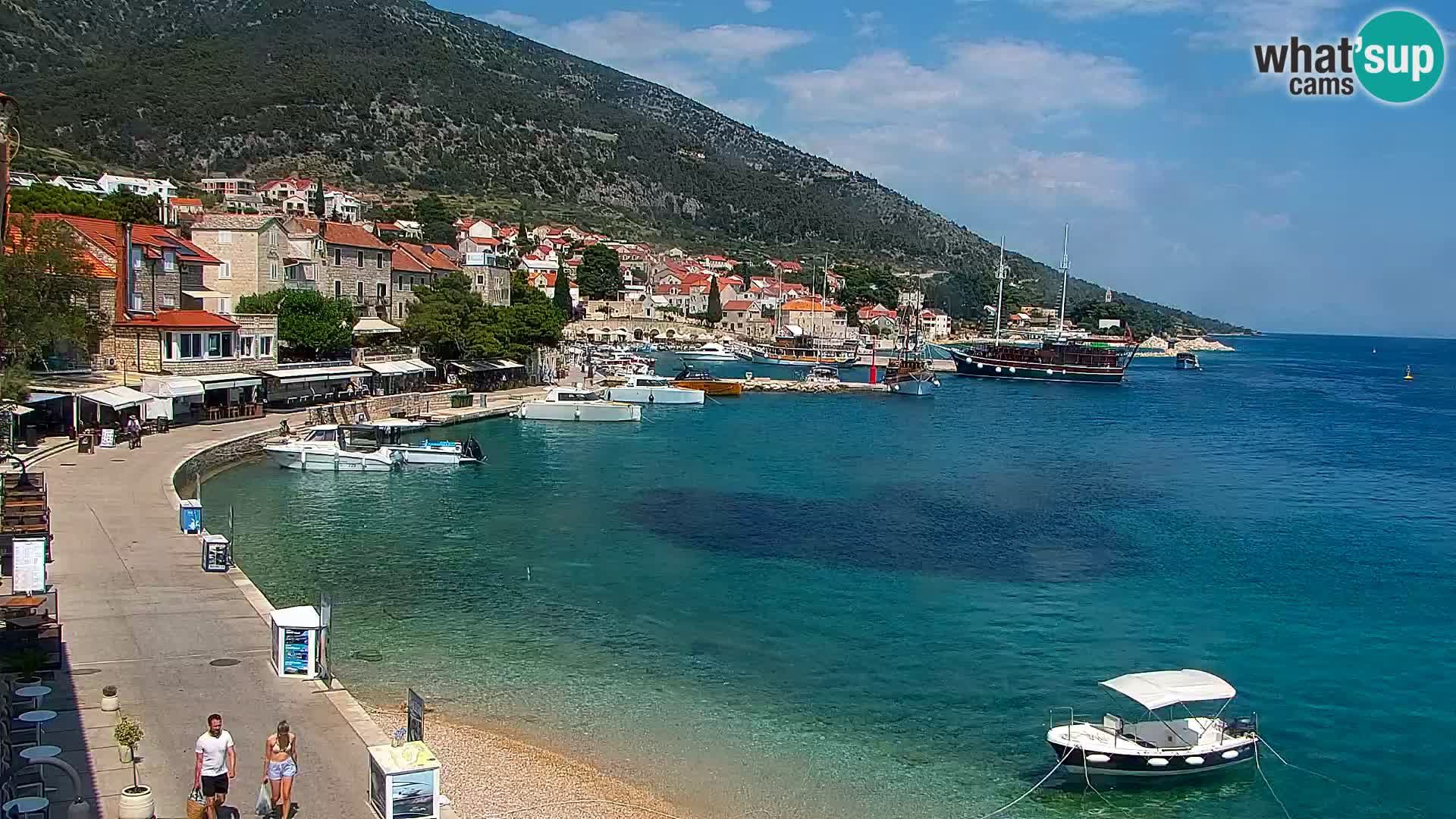 Webcam Bol centre-ville & marina – Vue en direct depuis Bol, île de Brač