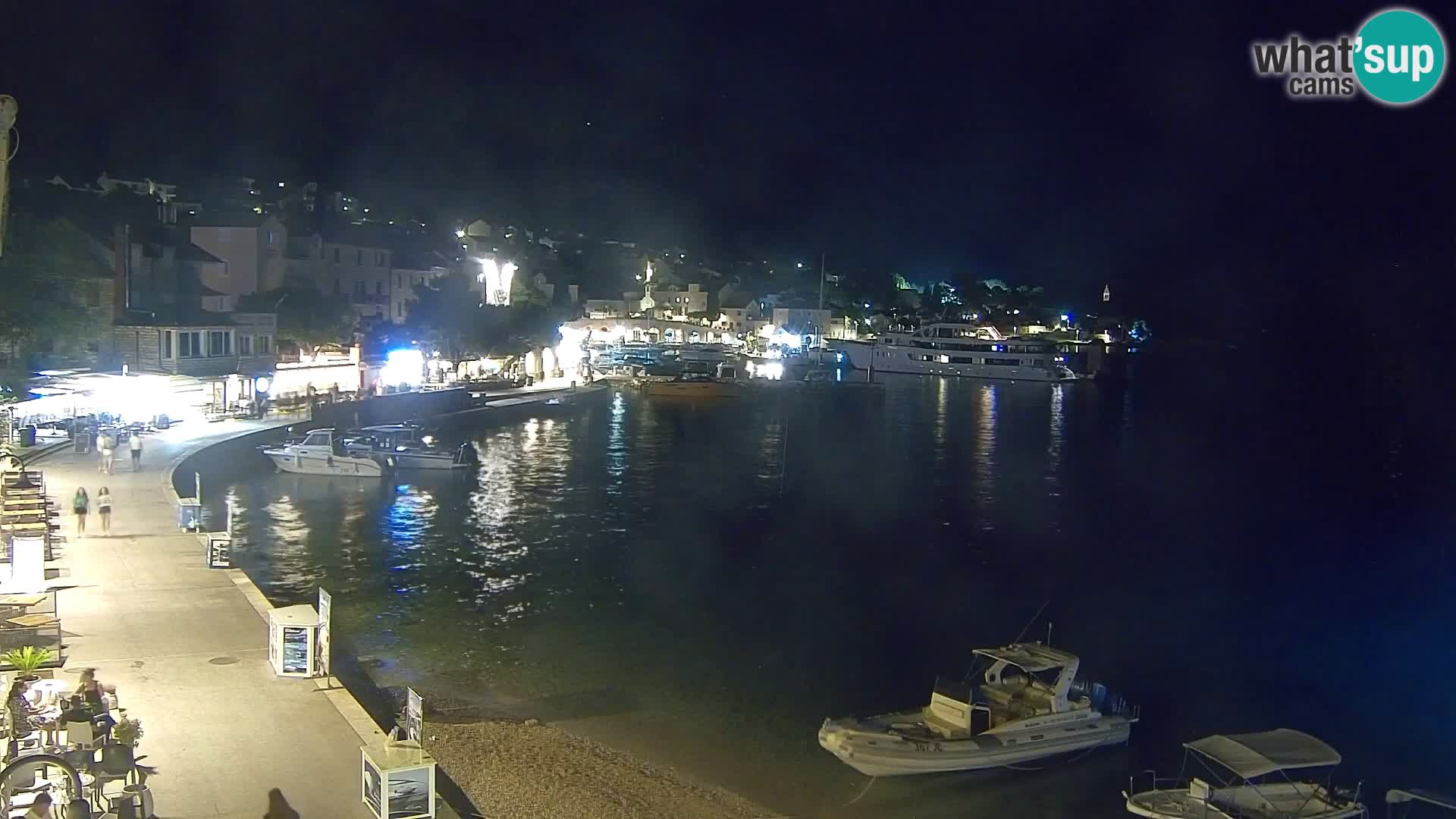 Spletna kamera Bol – Center mesta in marina v živo