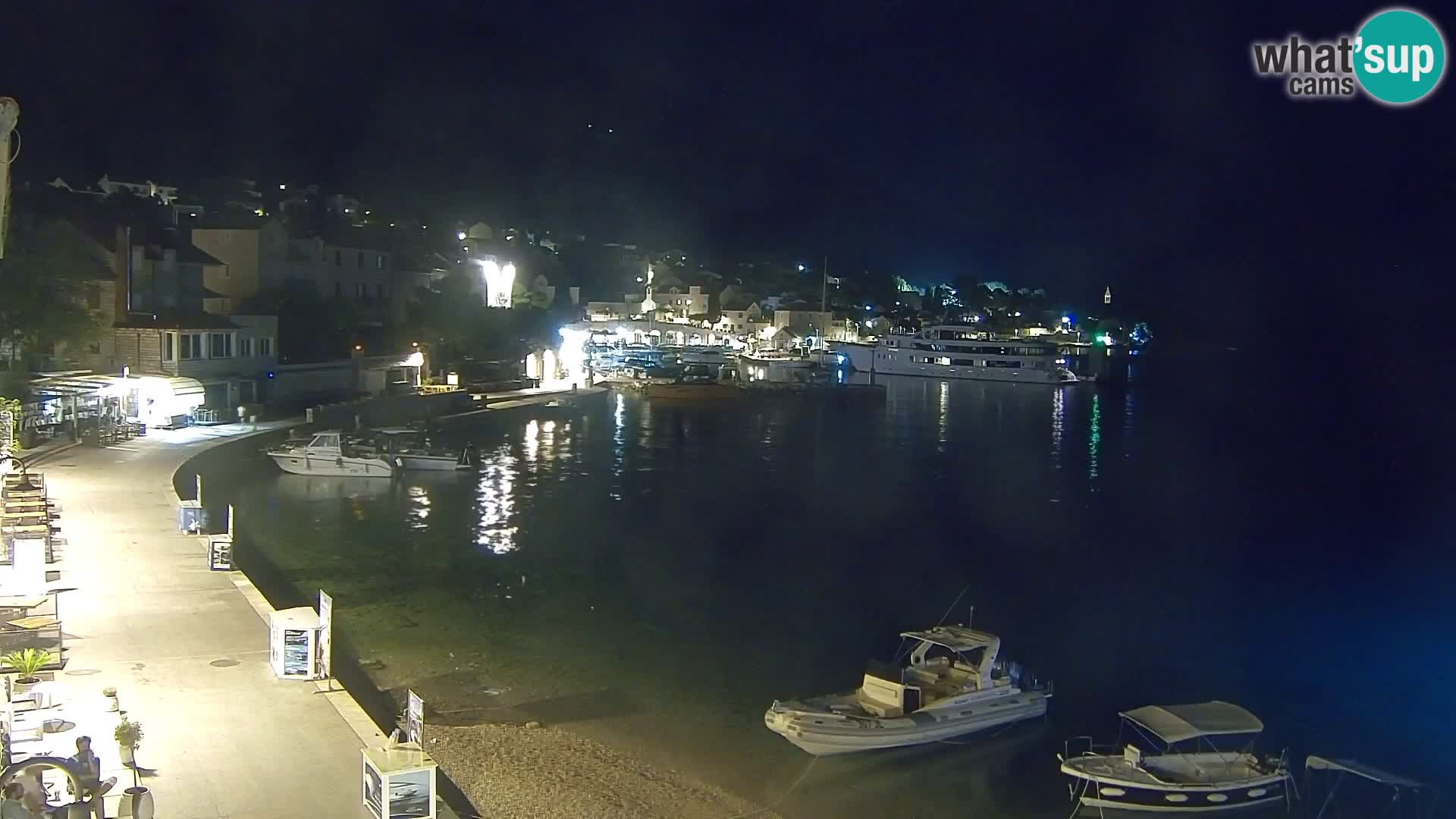 Webcam Bol centre-ville & marina – Vue en direct depuis Bol, île de Brač