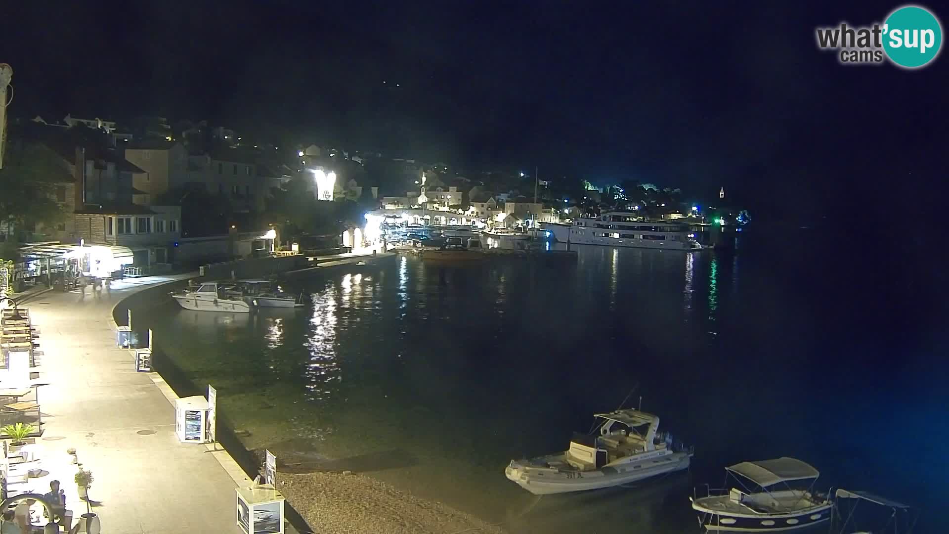 Webcam Bol Centre-Ville & Marina – Vue en direct depuis Bol, île de Brač