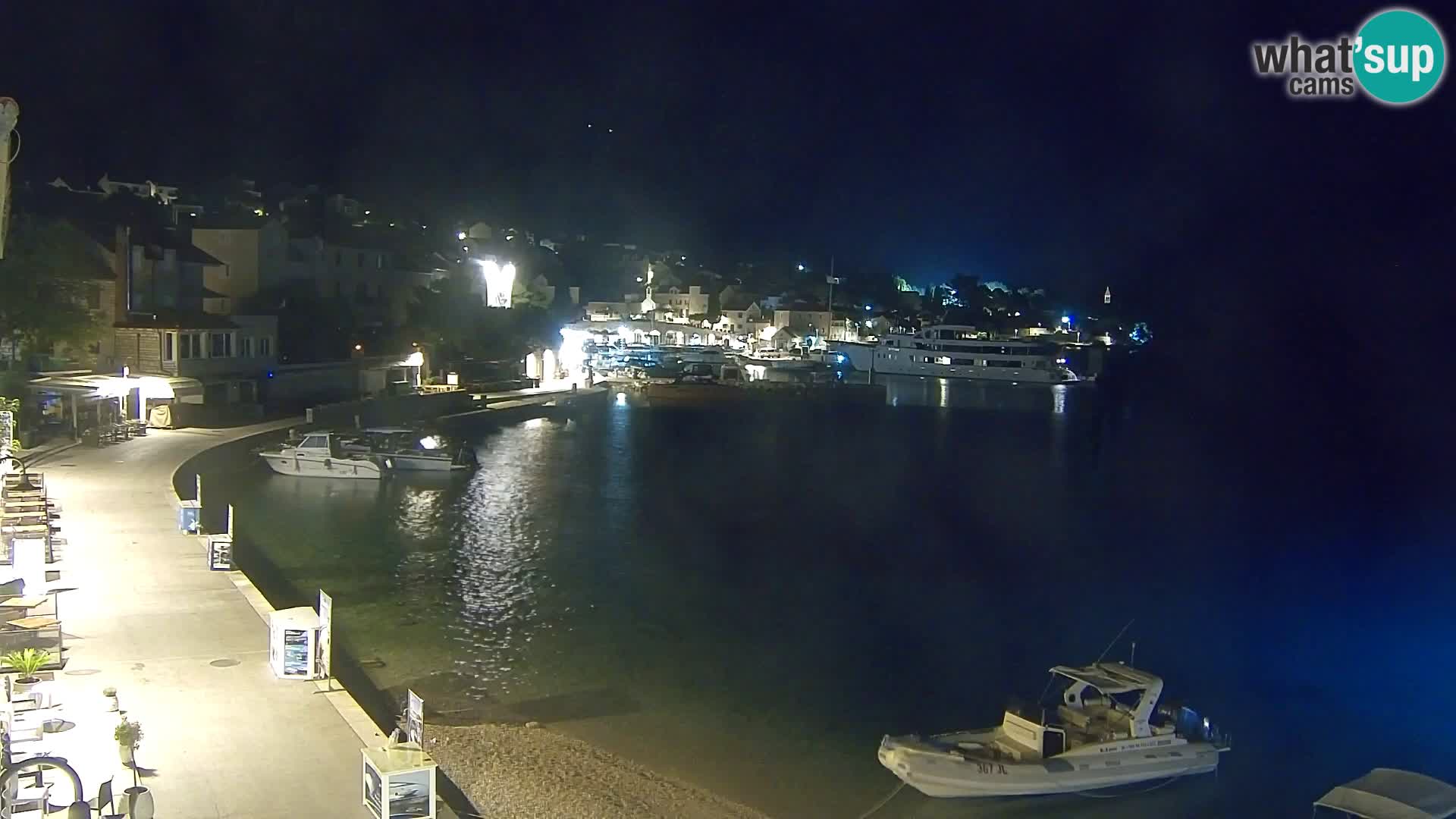 Webcam Bol Centre-Ville & Marina – Vue en direct depuis Bol, île de Brač