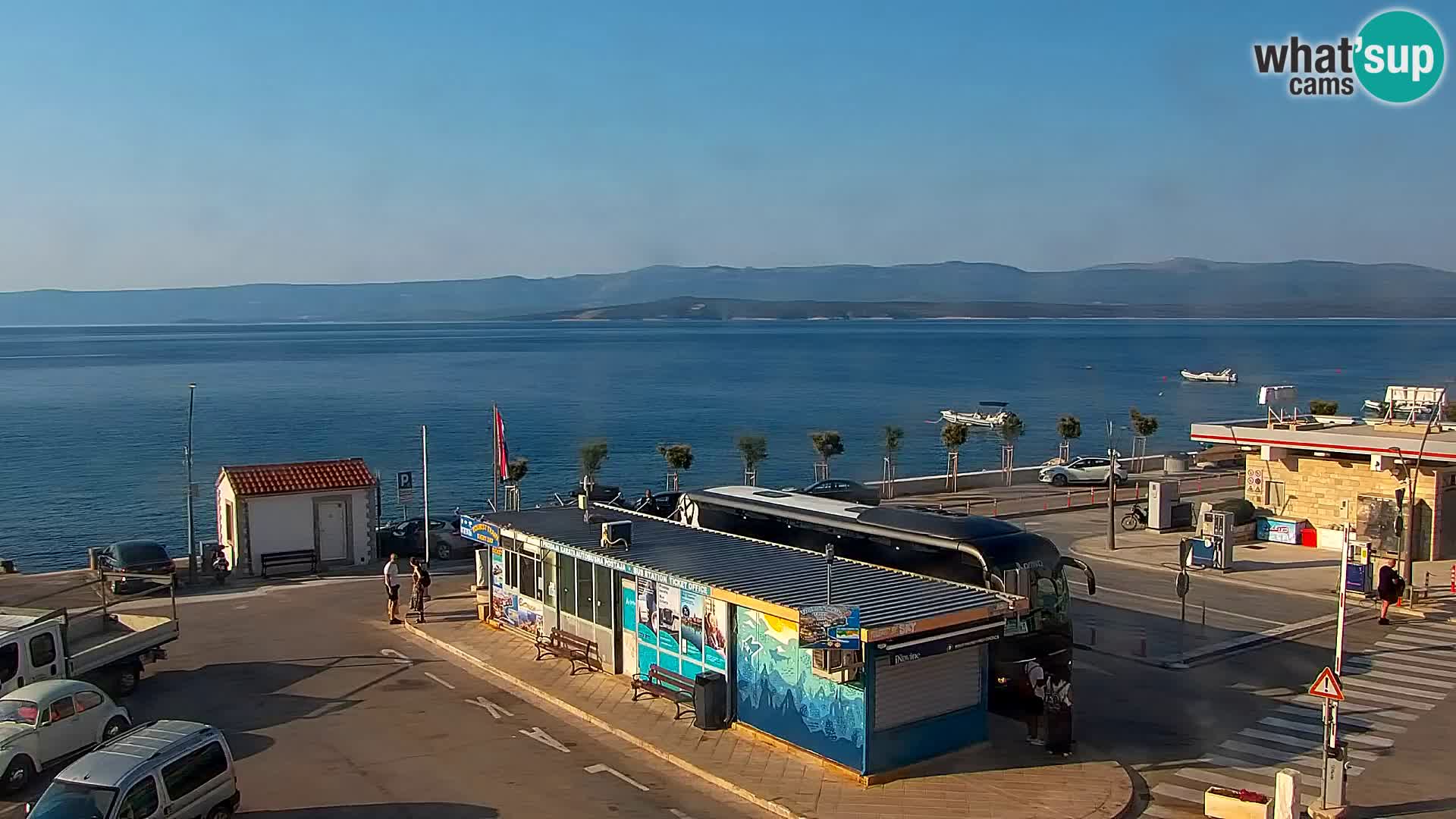 Webcam Bol centre-ville & marina – Vue en direct depuis Bol, île de Brač
