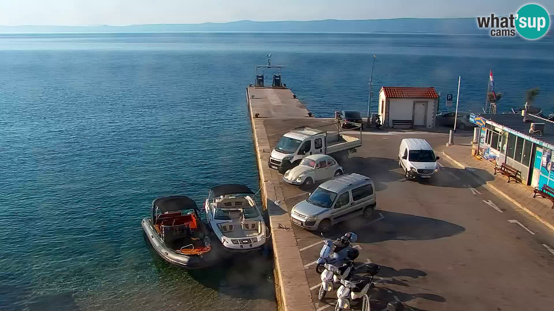 Webcam Bol centre-ville & marina – Vue en direct depuis Bol, île de Brač