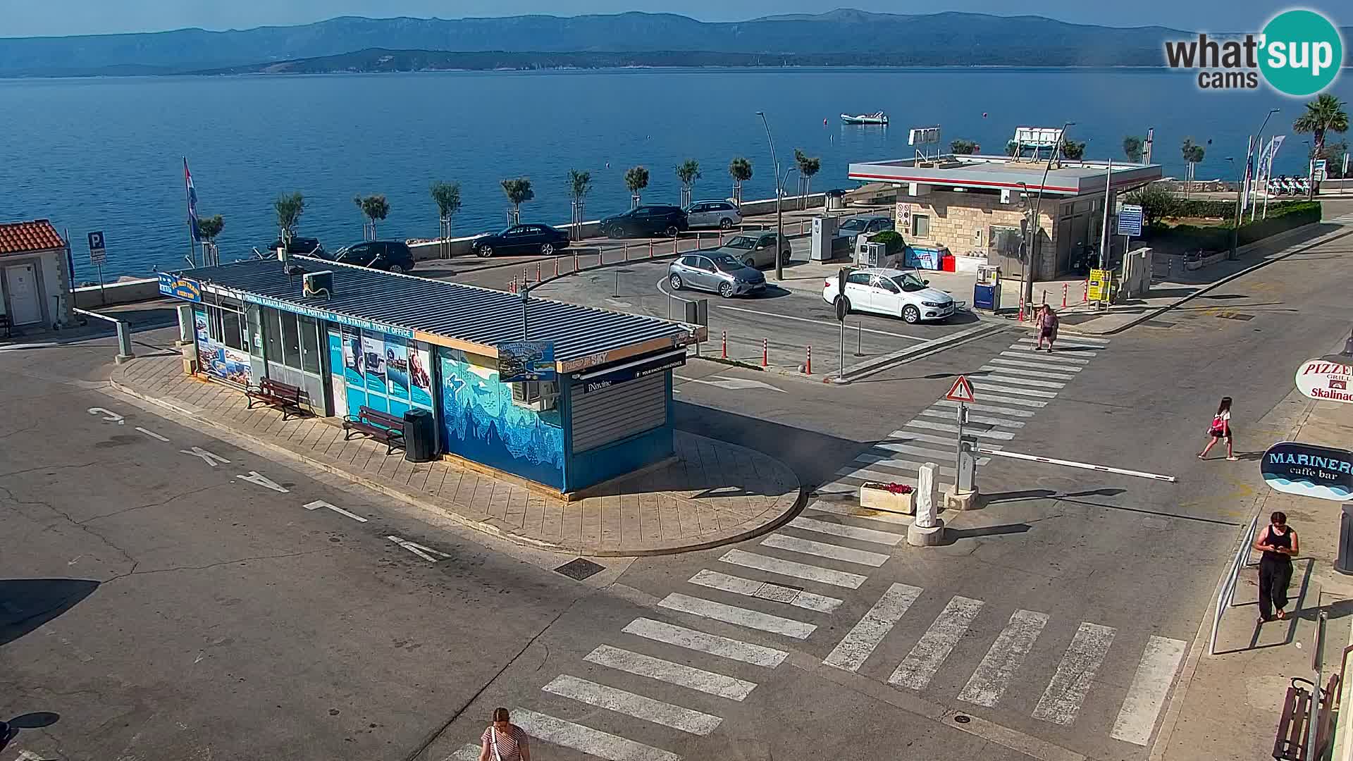Webcam Bol centre-ville & marina – Vue en direct depuis Bol, île de Brač
