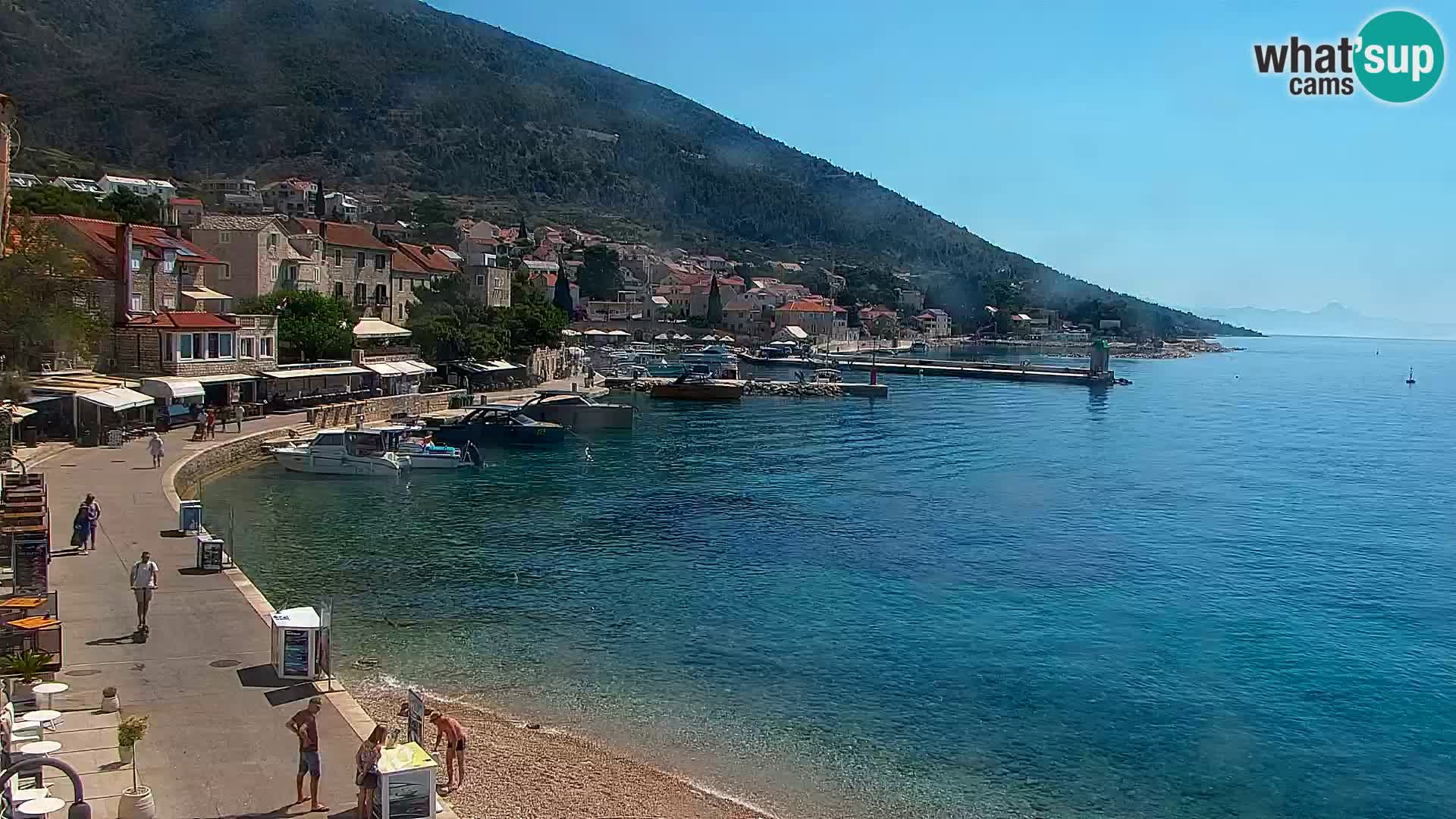 Webcam Bol centre-ville & marina – Vue en direct depuis Bol, île de Brač