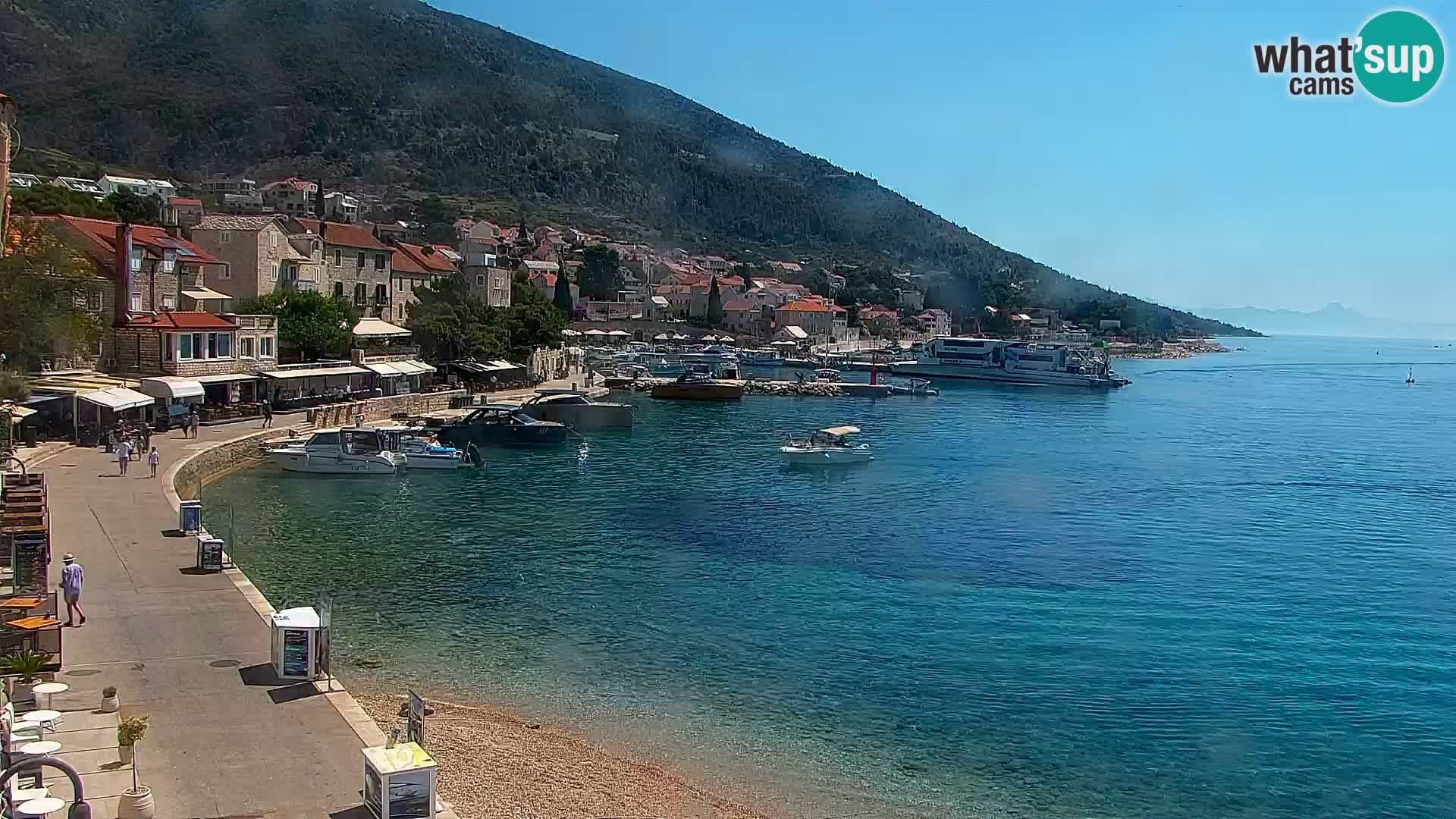 Webcam Bol Hafen & Ortszentrum – Liveblick aus Bol auf der Insel Brač
