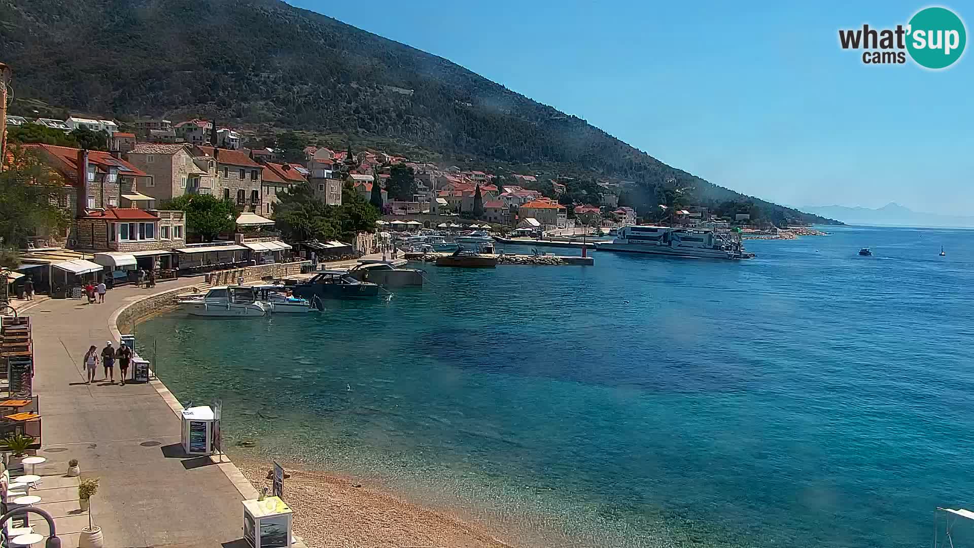 Webcam Bol centre-ville & marina – Vue en direct depuis Bol, île de Brač