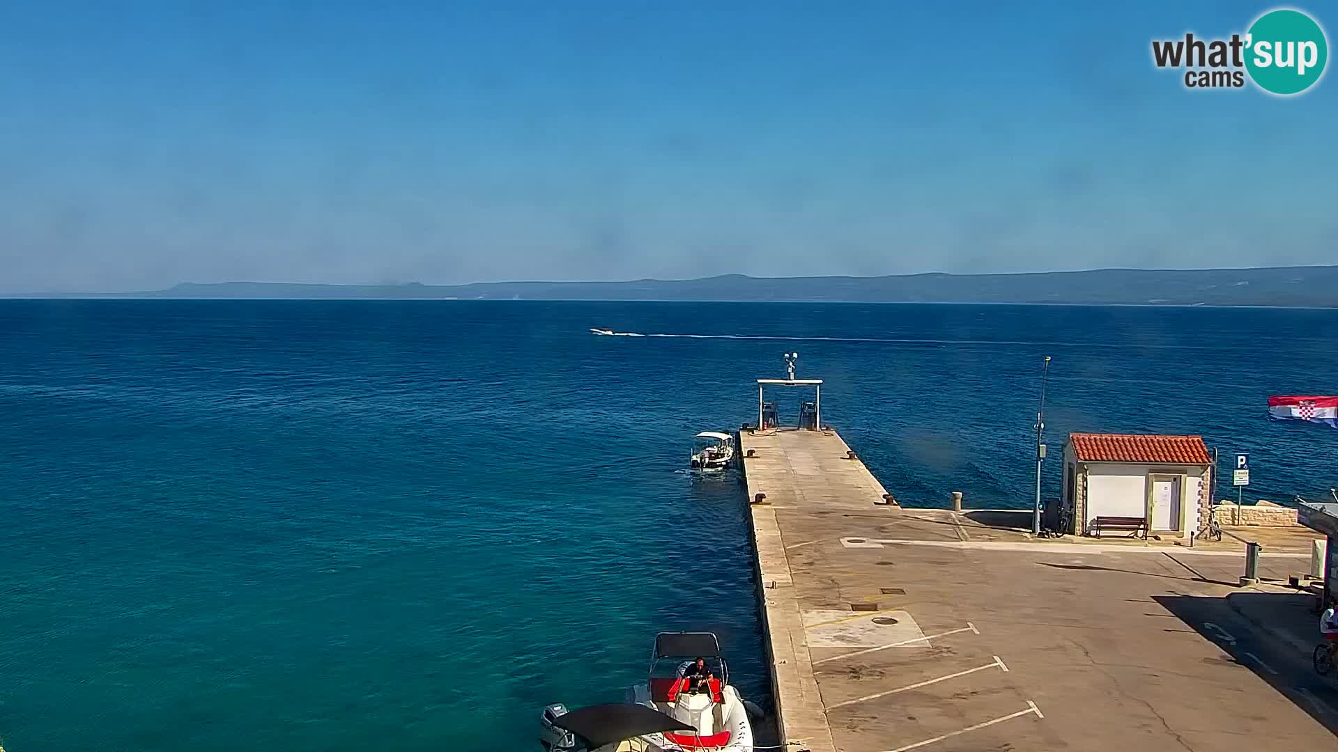 Webcam Bol centre-ville & marina – Vue en direct depuis Bol, île de Brač