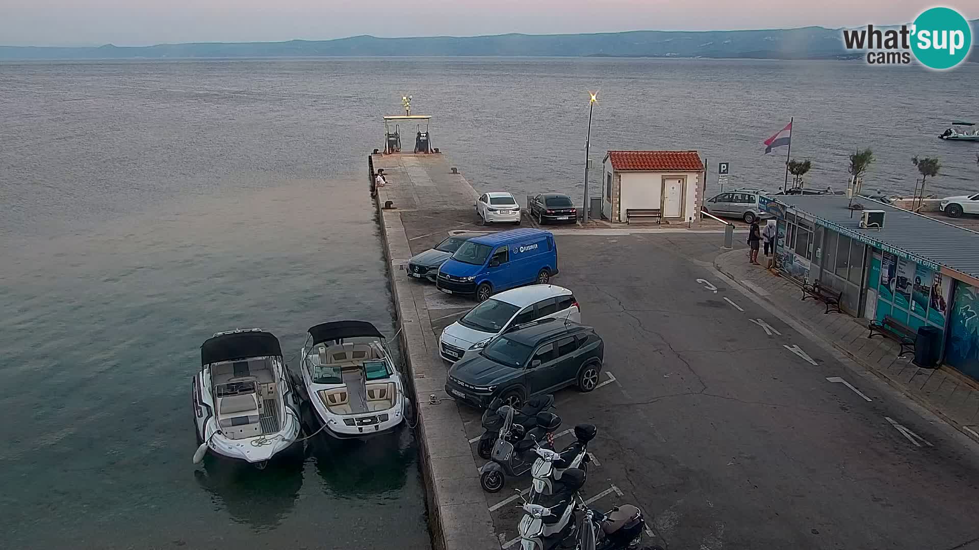 Webcam Bol centre-ville & marina – Vue en direct depuis Bol, île de Brač