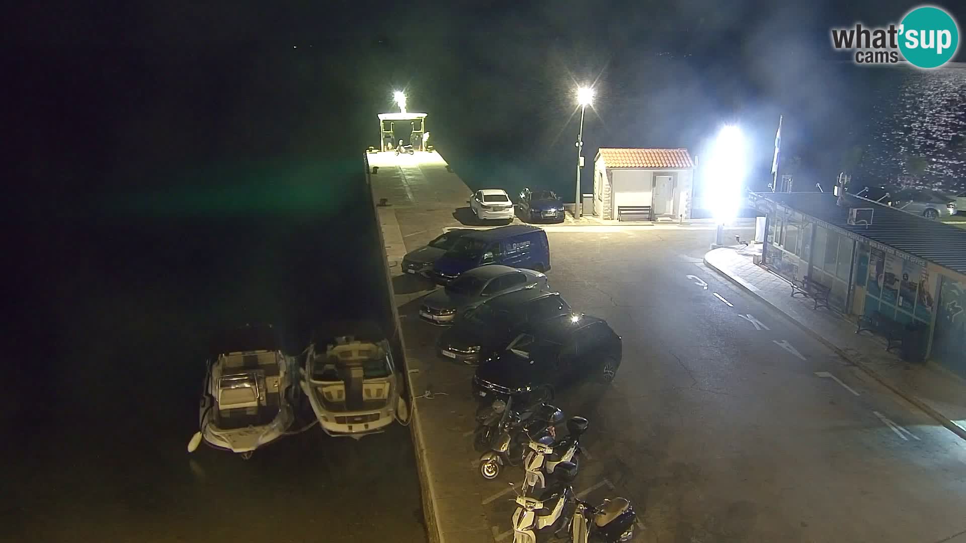 Webcam Bol Centro e Marina – Vista live dal porto di Bol