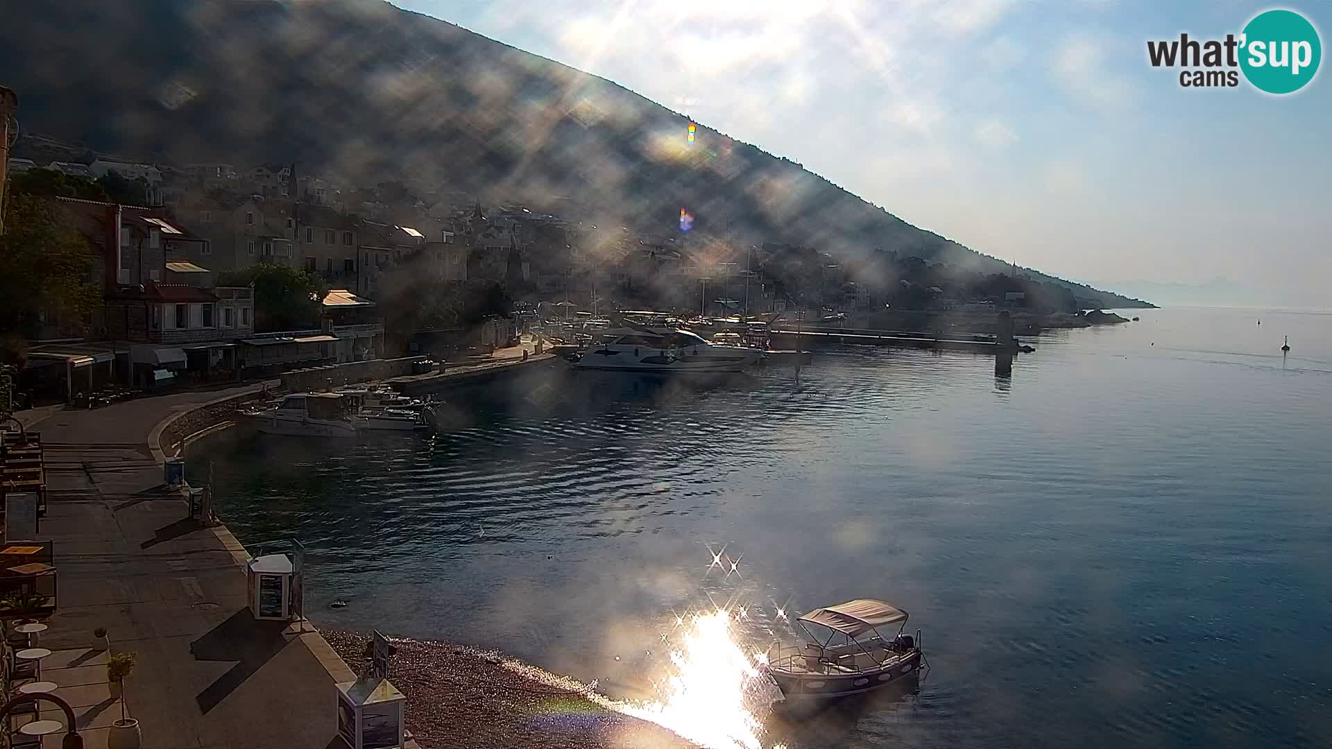 Webcam Bol centre-ville & marina – Vue en direct depuis Bol, île de Brač
