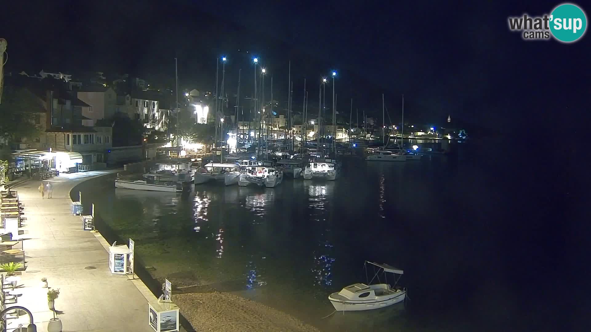 Spletna kamera Bol – Center mesta in marina v živo