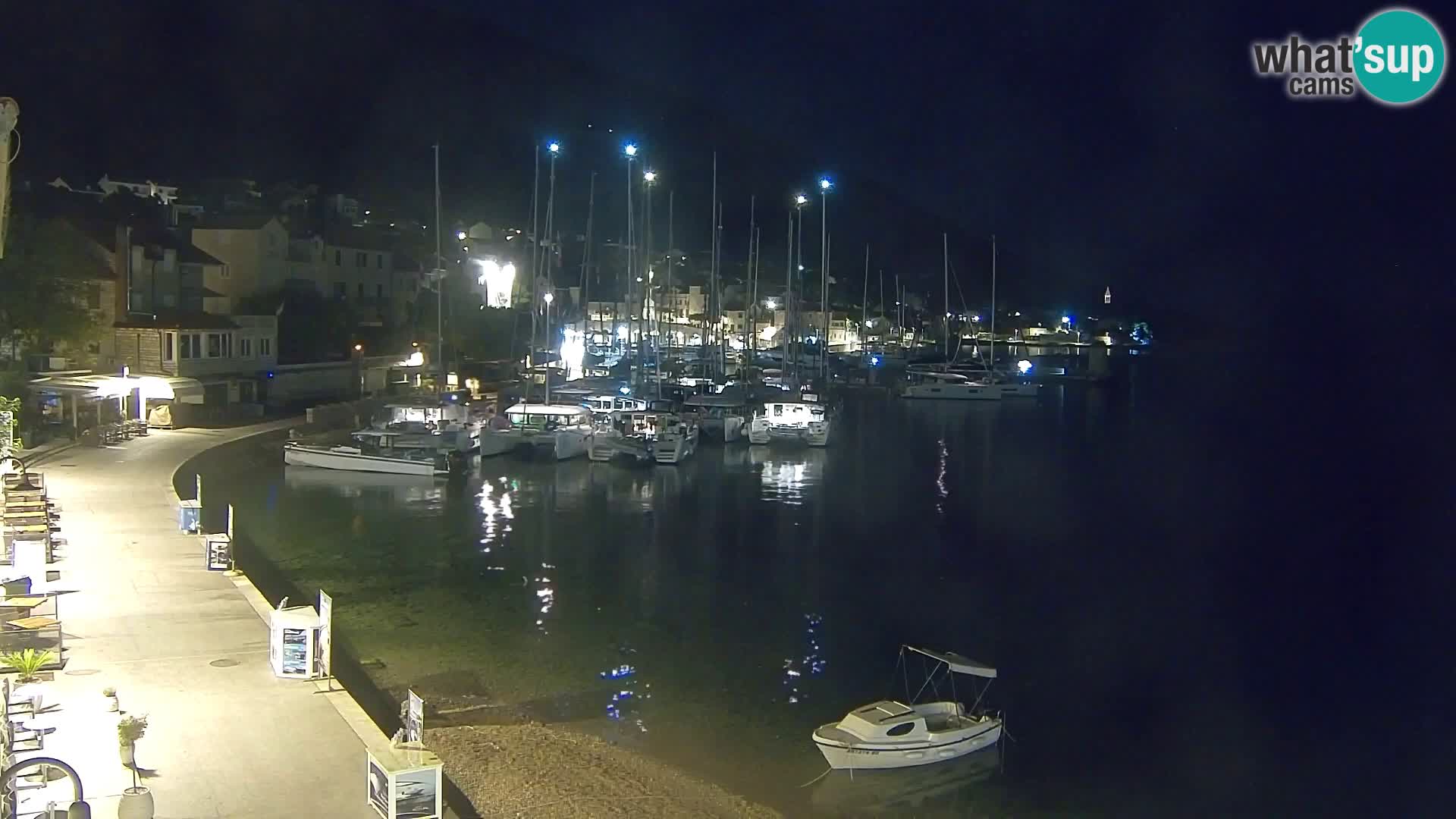 Webcam Bol Centre-Ville & Marina – Vue en direct depuis Bol, île de Brač