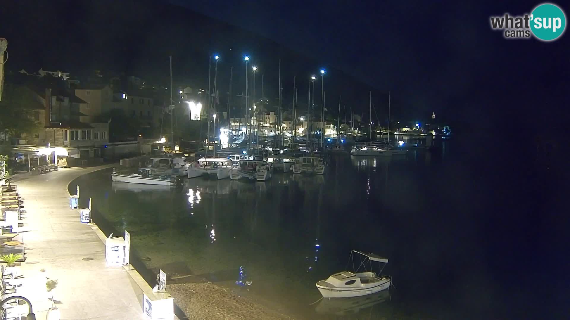 Webcam Bol Hafen & Ortszentrum – Liveblick aus Bol auf der Insel Brač