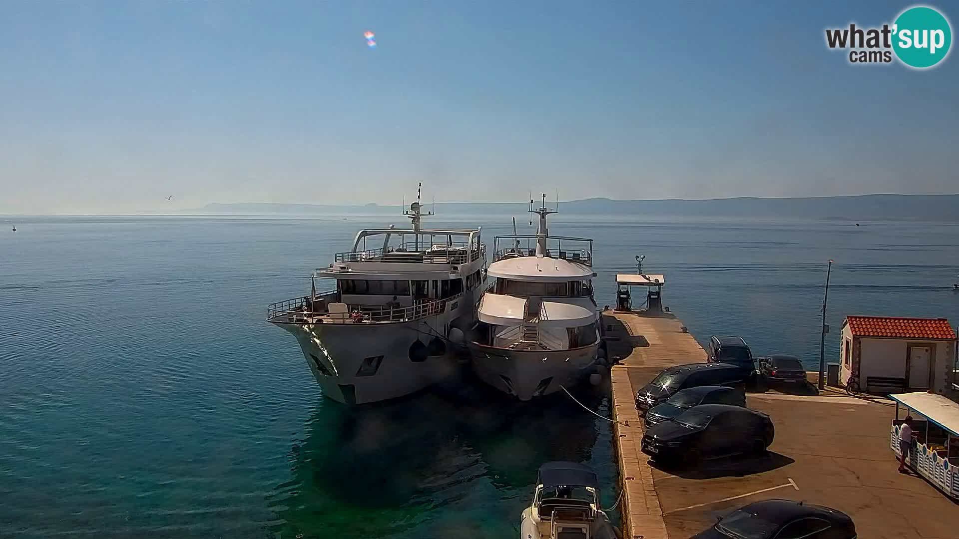 Webcam Bol Hafen & Ortszentrum – Liveblick aus Bol auf der Insel Brač