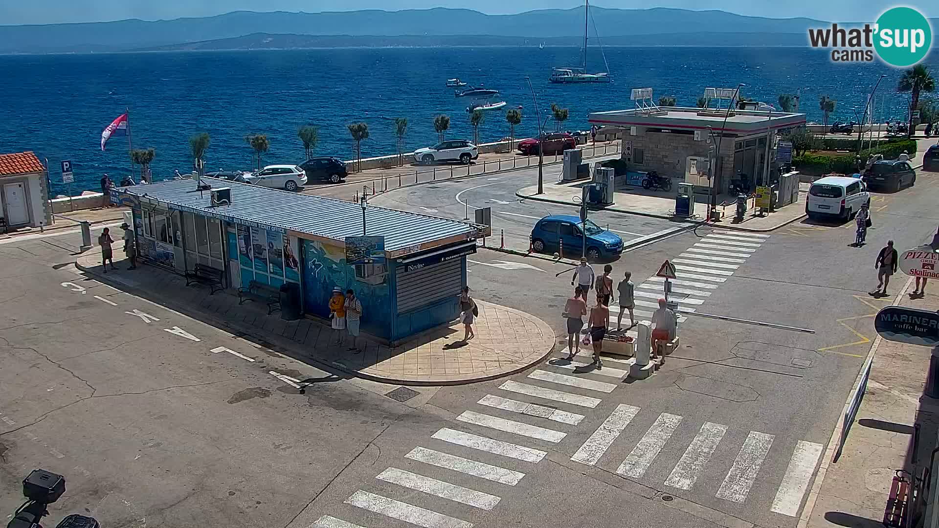 Webcam Bol Centre-Ville & Marina – Vue en direct depuis Bol, île de Brač