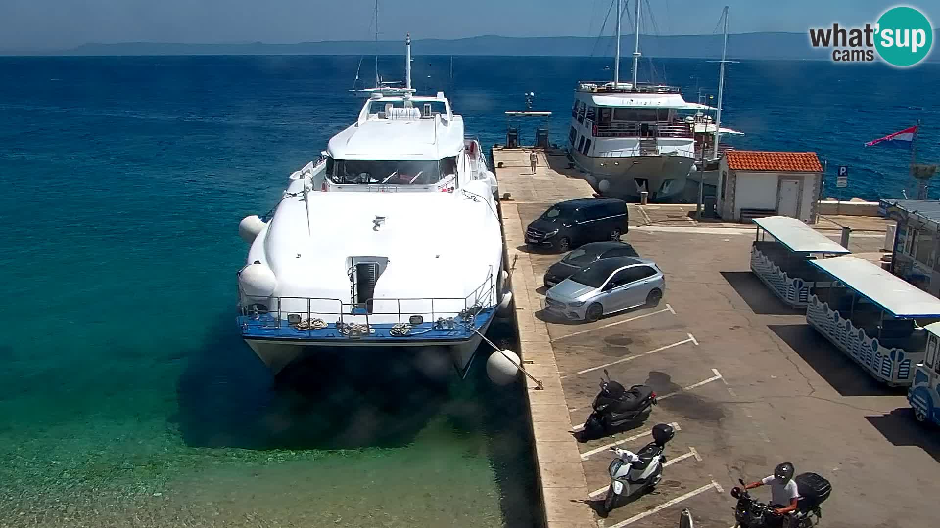 Webcam Bol Centre-Ville & Marina – Vue en direct depuis Bol, île de Brač