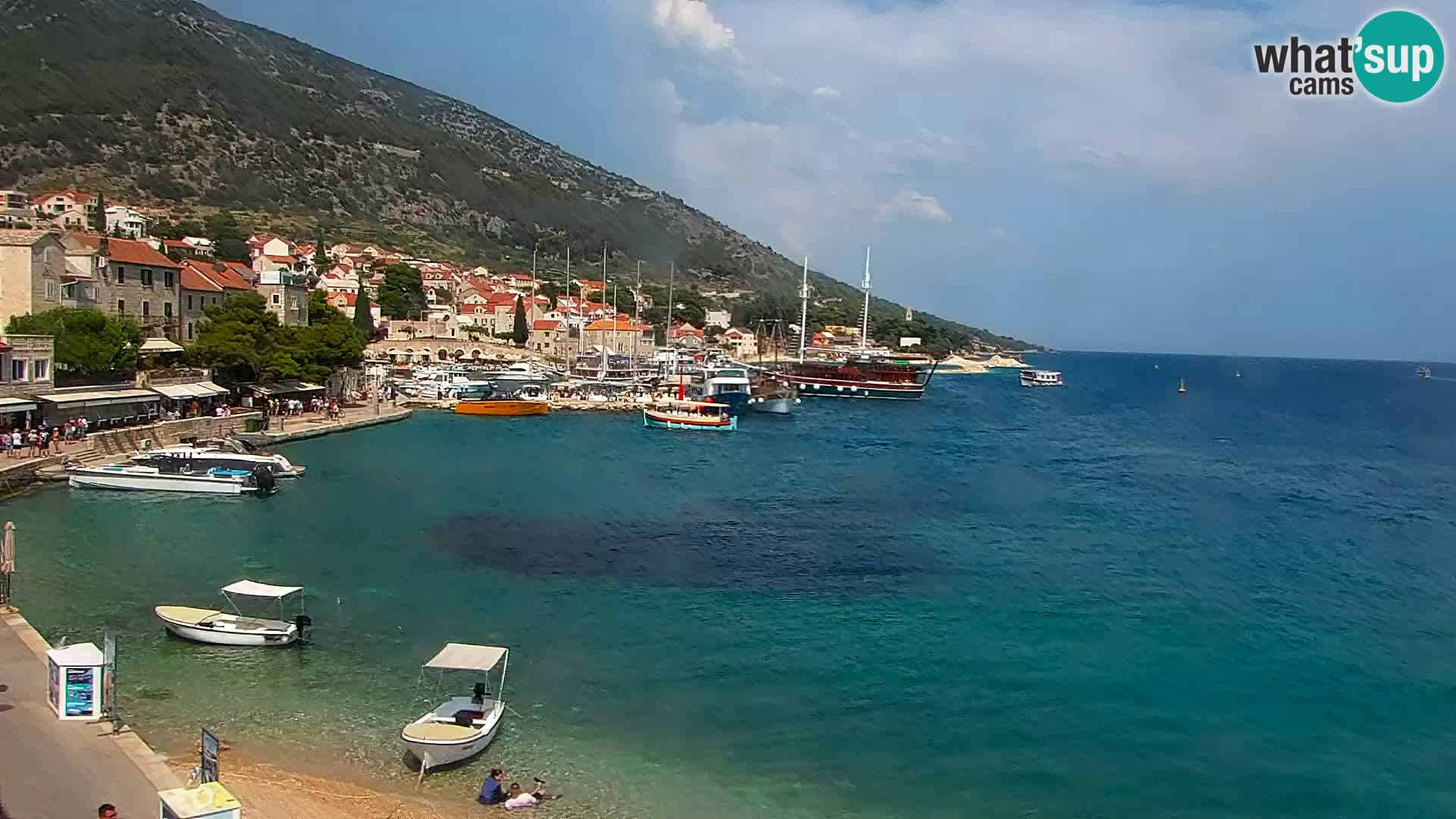 Webcam Bol Centre-Ville & Marina – Vue en direct depuis Bol, île de Brač