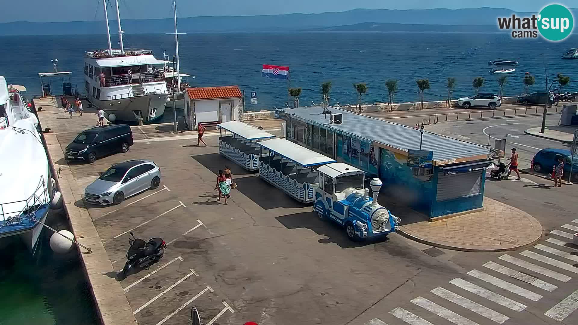 Webcam Bol centre-ville & marina – Vue en direct depuis Bol, île de Brač