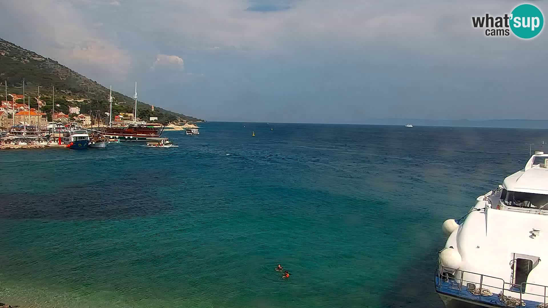 Spletna kamera Bol – Center mesta in marina v živo