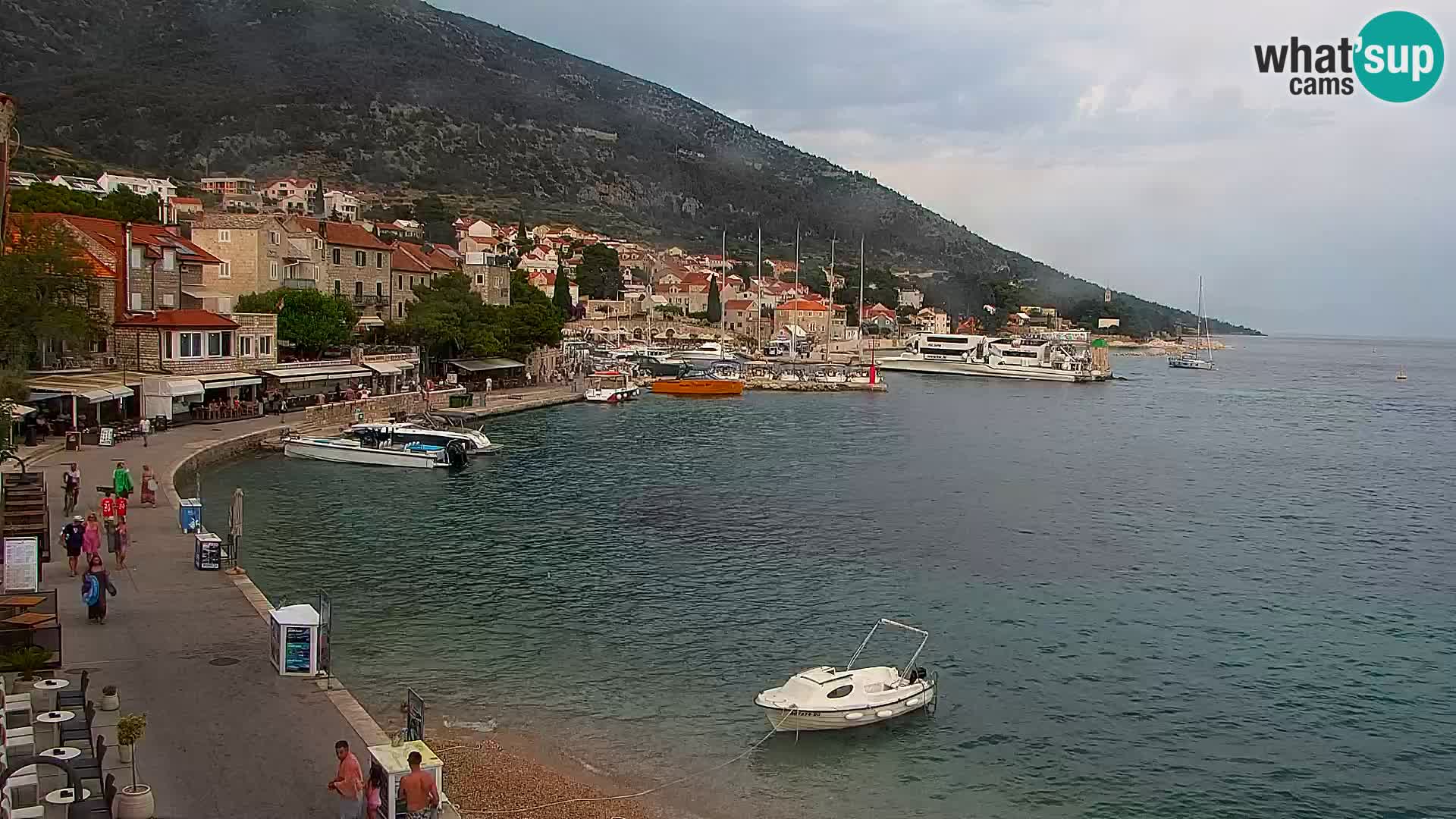 Webcam Bol Centre-Ville & Marina – Vue en direct depuis Bol, île de Brač