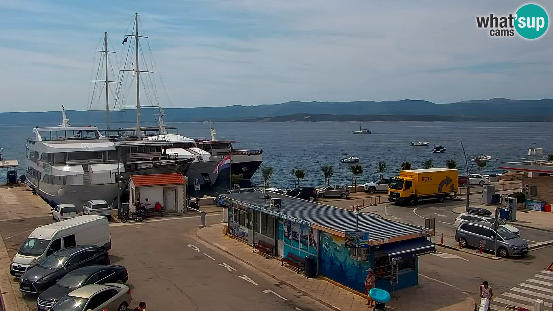 Webcam Bol centre-ville & marina – Vue en direct depuis Bol, île de Brač