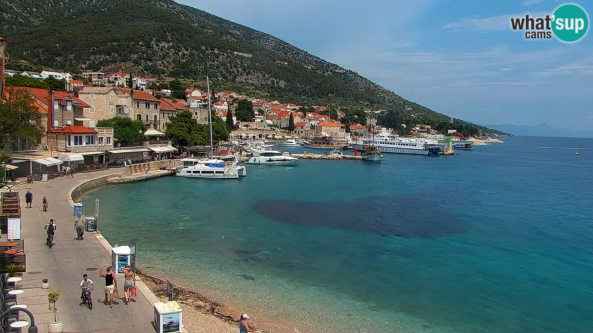 Webcam Bol Hafen & Ortszentrum – Liveblick aus Bol auf der Insel Brač